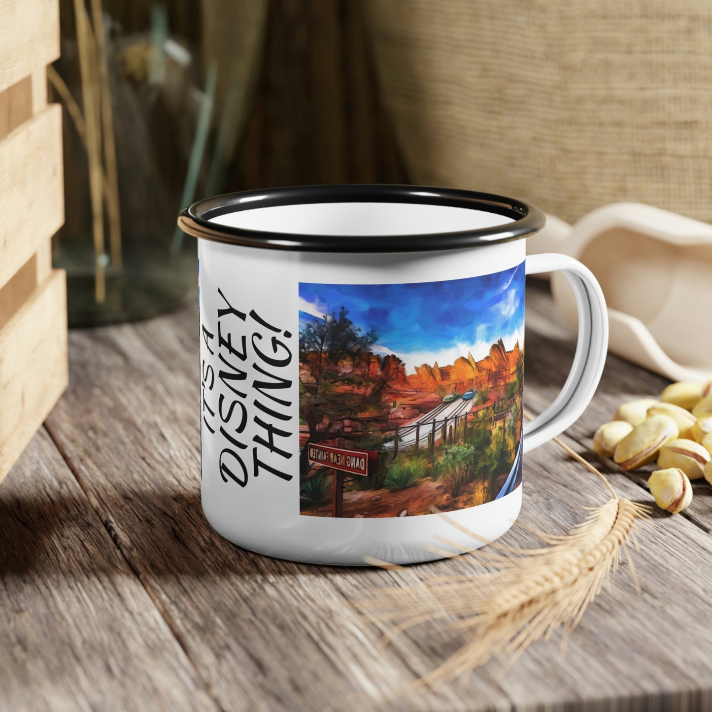 A Enamel Camp Cup Disneyland ~Radiator Springs Racer's ~ It's A Disney Thing!