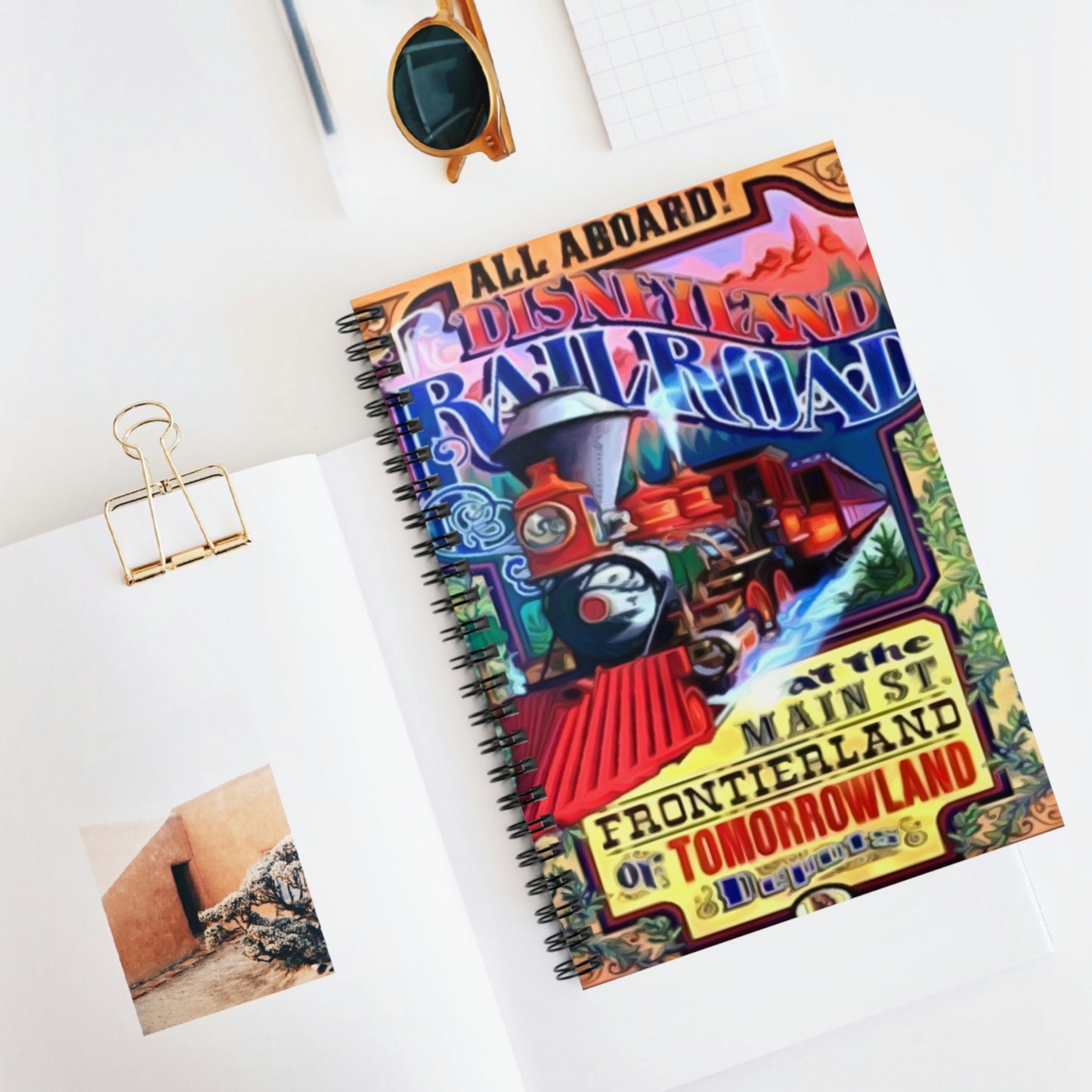 Spiral Notebook - Disneyland Railroad Main Street Station Ride
