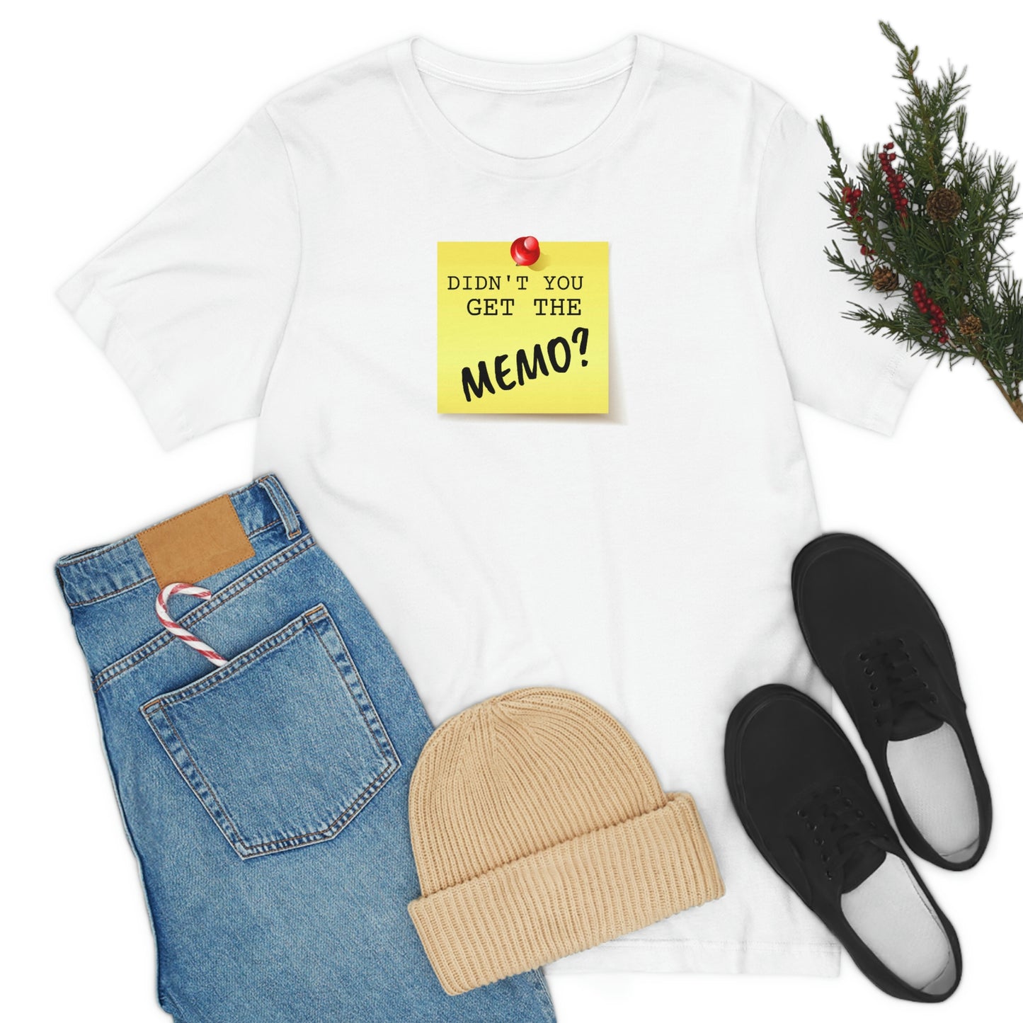 Unisex Jersey Short Sleeve Tee Office Space ~ Didn't you get the Memo?