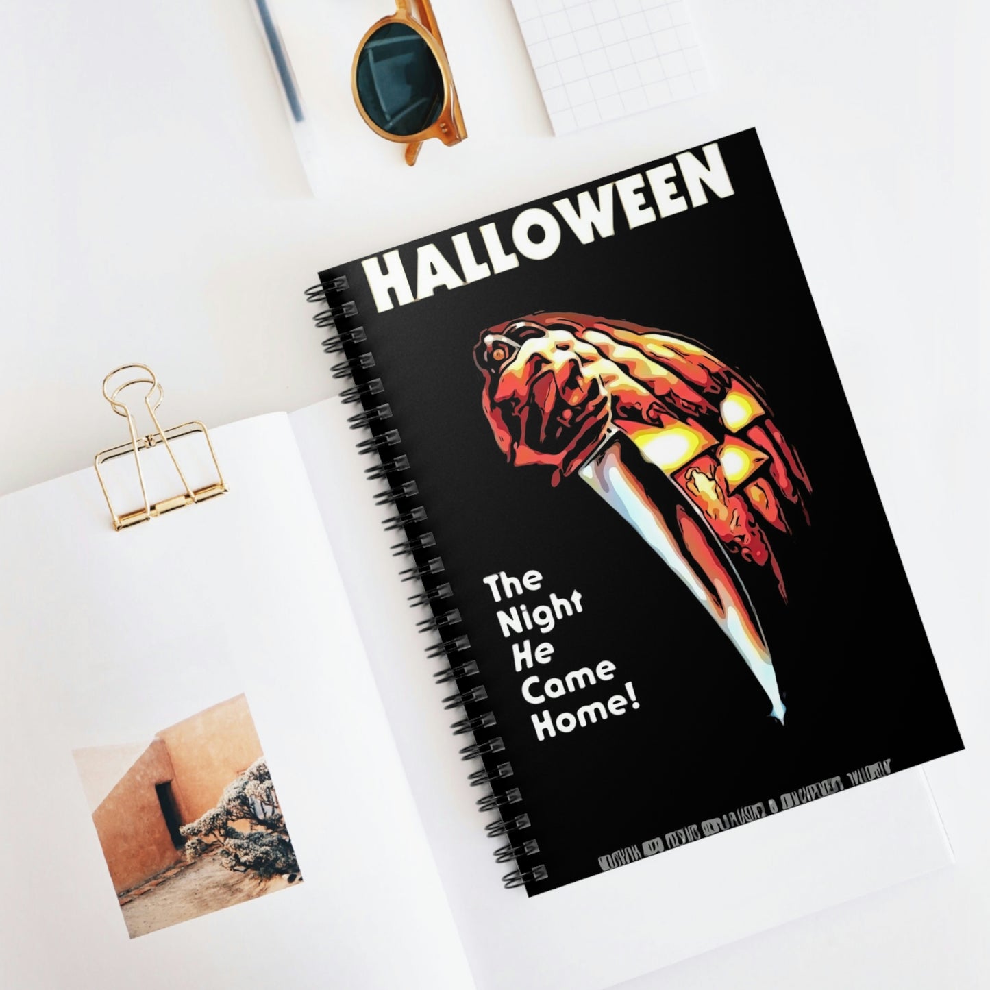Spiral Notebook - Ruled Line Halloween movie poster