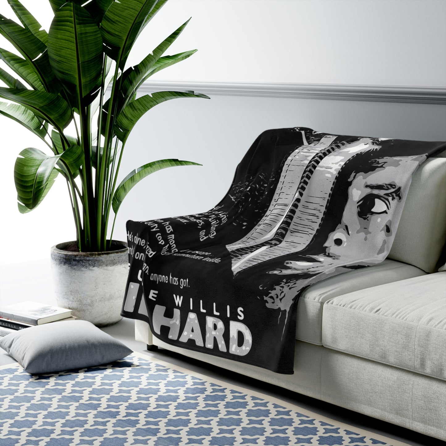 Velveteen Plush Blanket Die Hard Movie Poster
