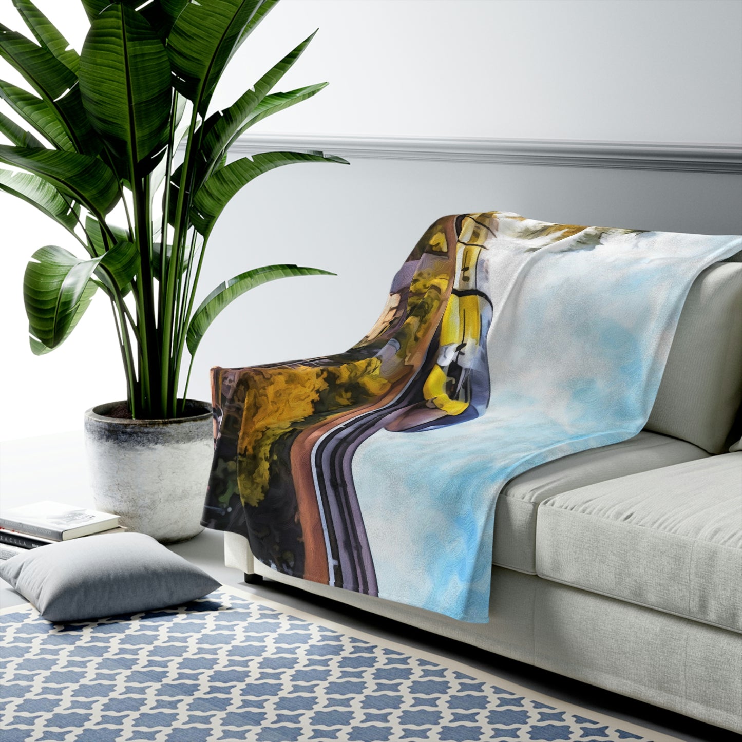 Velveteen Plush Blanket Disneyland Resort~ Monorail