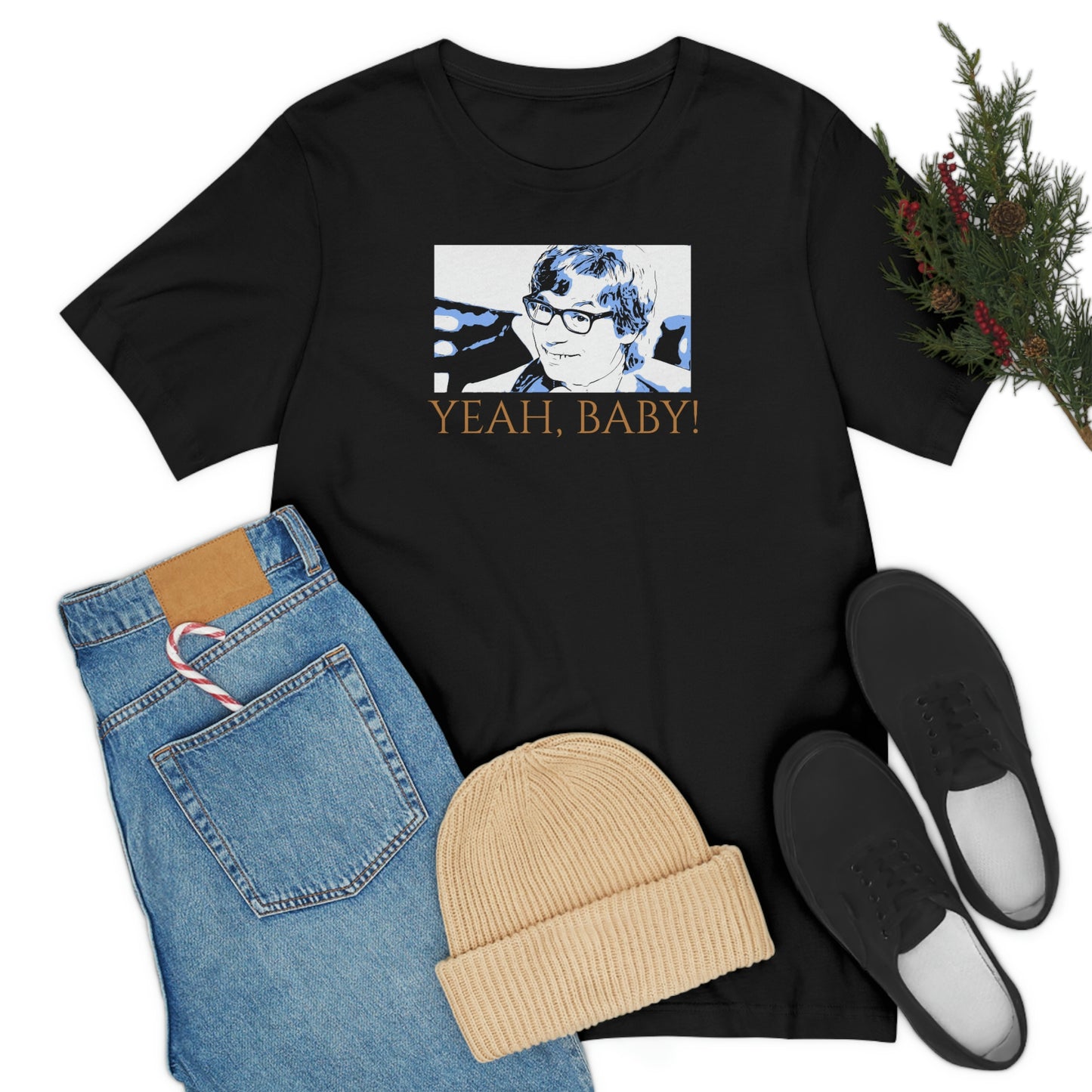 Unisex Jersey Short Sleeve Tee Austin Powers ~Quote~ Yeah, Baby!