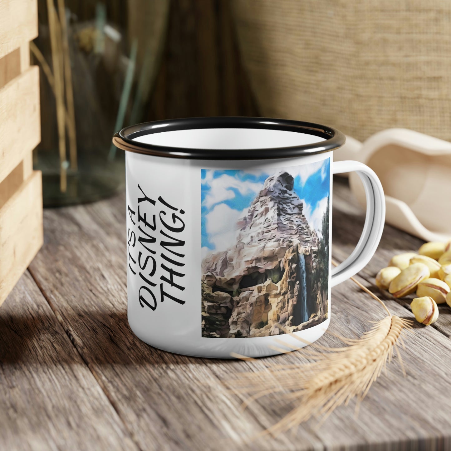 A Enamel Camp Cup Disneyland ~ Matterhorn Bobsleds ~ It's A Disney Thing!