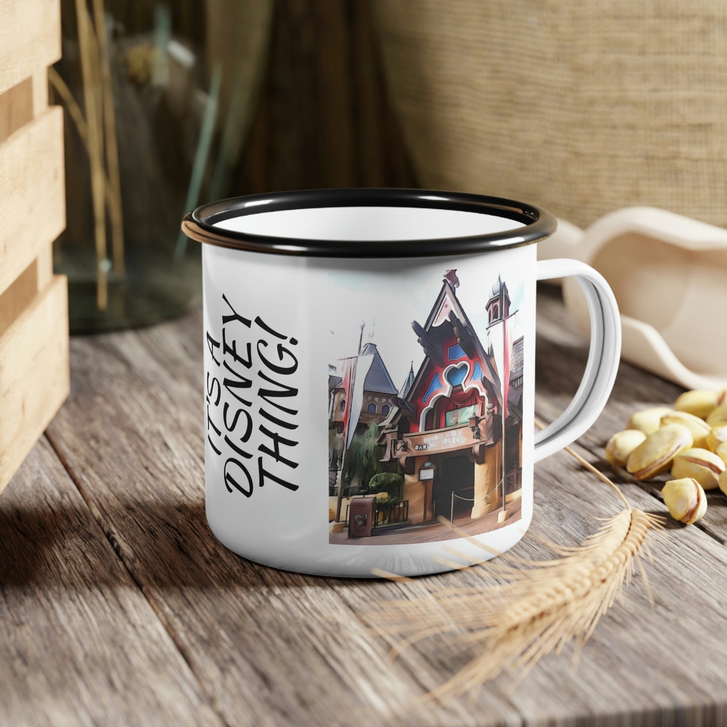 A Enamel Camp Cup Disneyland ~Pinocchio's Daring Journey~ It's A Disney Thing!