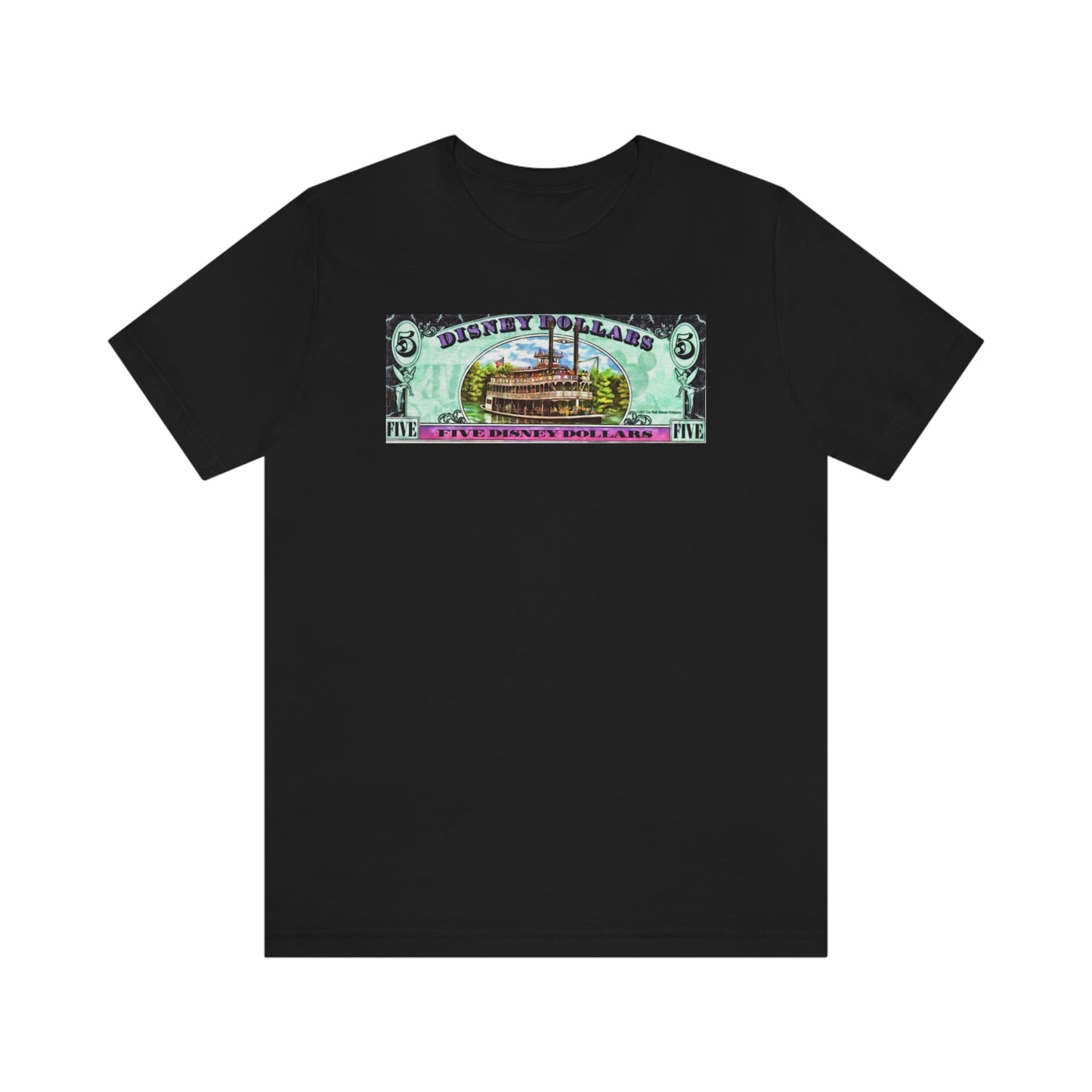 Unisex Jersey Short Sleeve Tee Disneyland Dollars Mark Twain