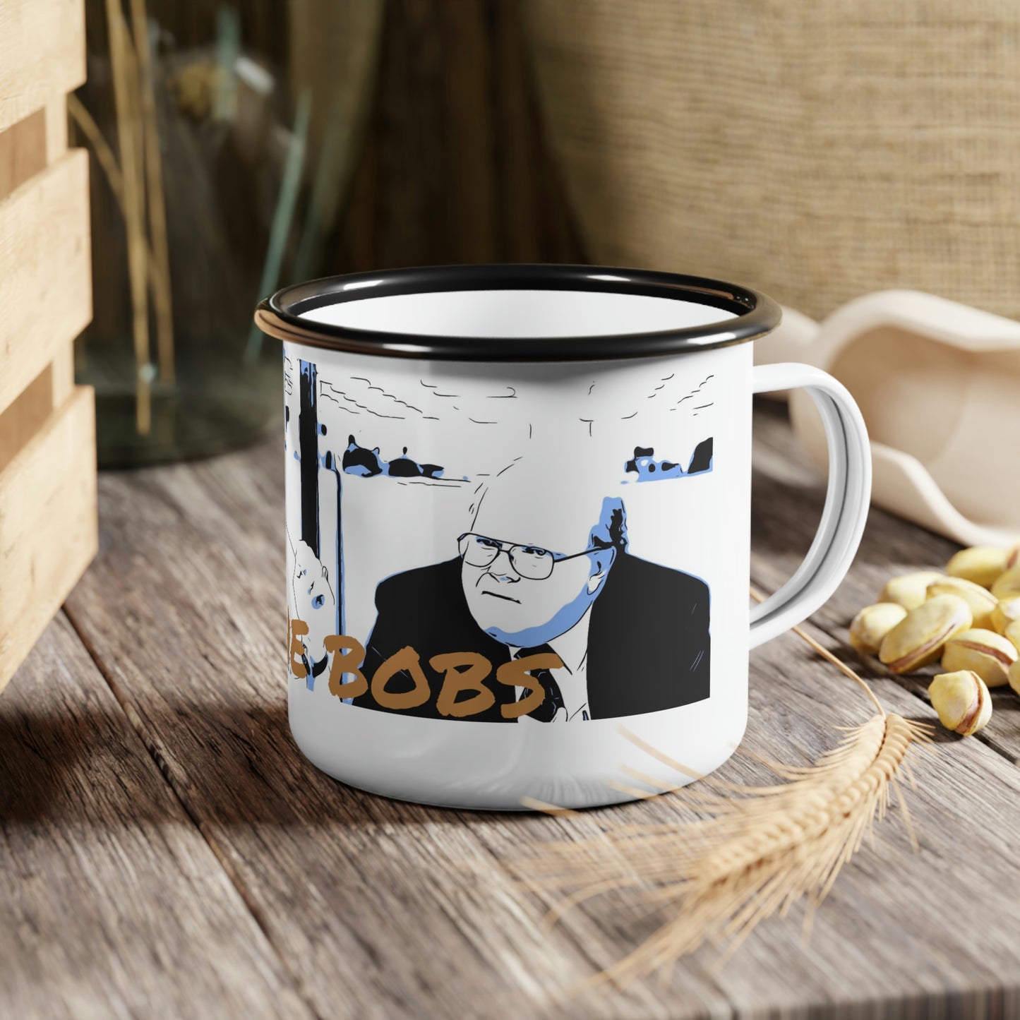 Enamel Camp Cup Office Space ~ The Bobs