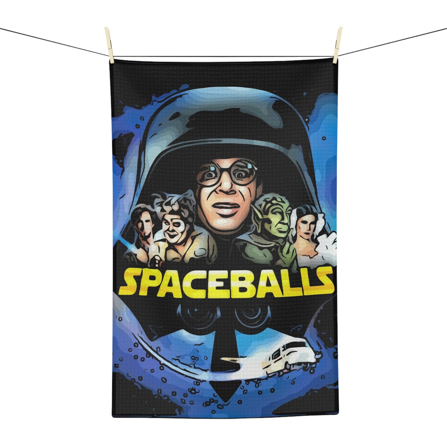 Soft Tea Towel Spaceballs ~movie poster