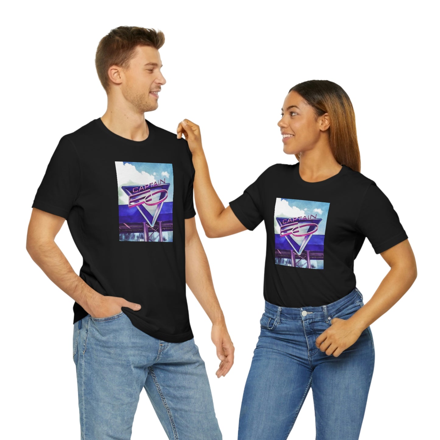 Unisex Jersey Short Sleeve Tee CAPTAIN EO