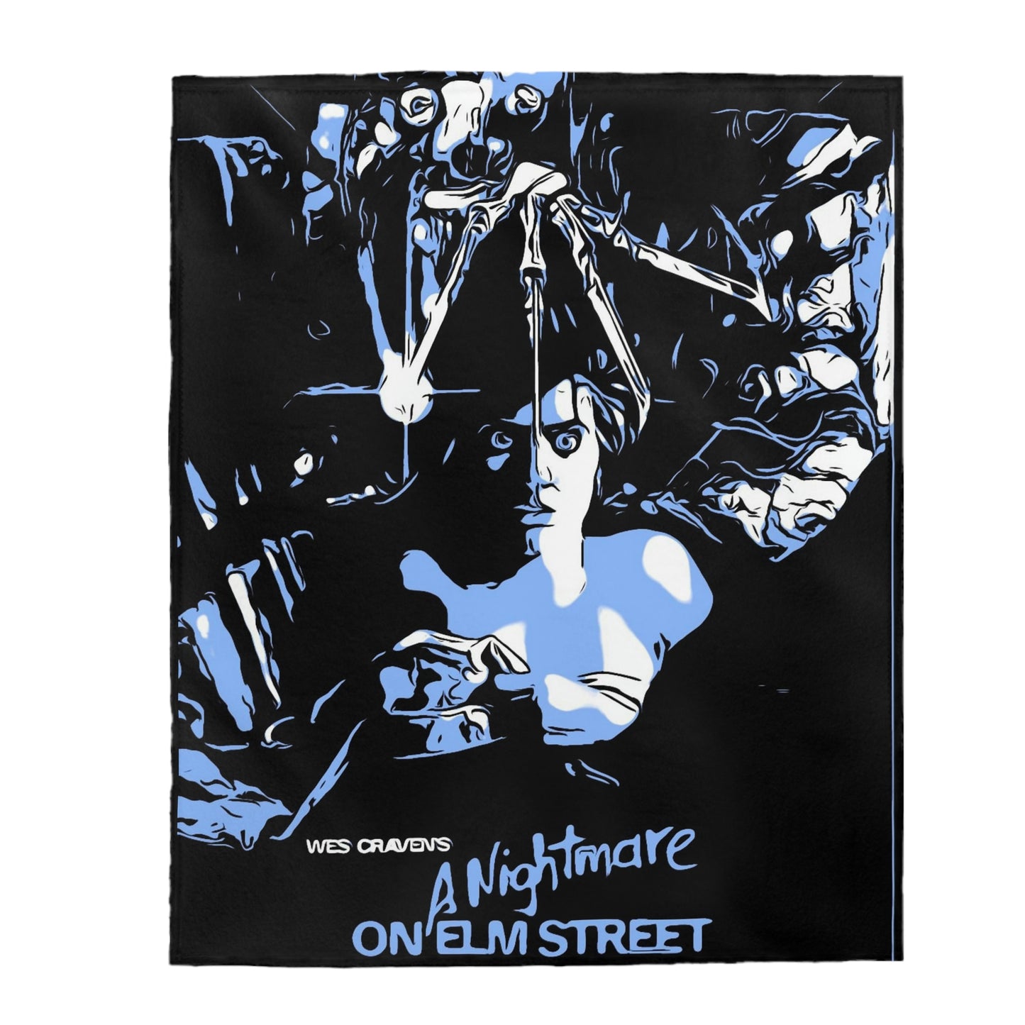 Velveteen Plush Blanket A Nightmare on Elm street Movie Poster