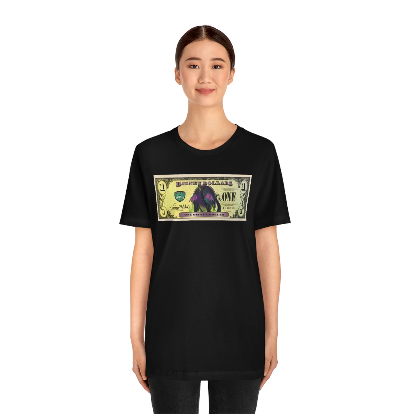 Unisex Jersey Short Sleeve Tee DISNEYLAND DOLLARS VILLAINS Maleficent
