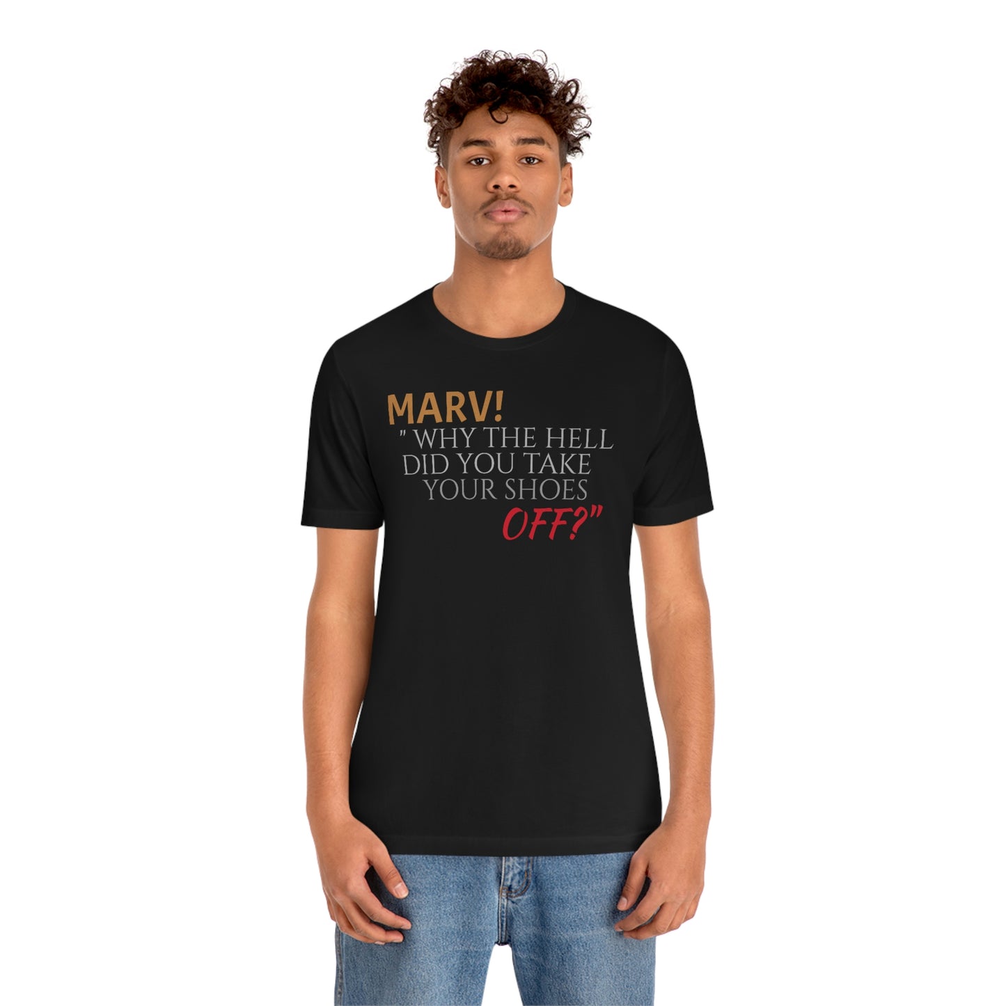 Unisex Jersey Short Sleeve Tee Home Alone - Quote - "Marv!"