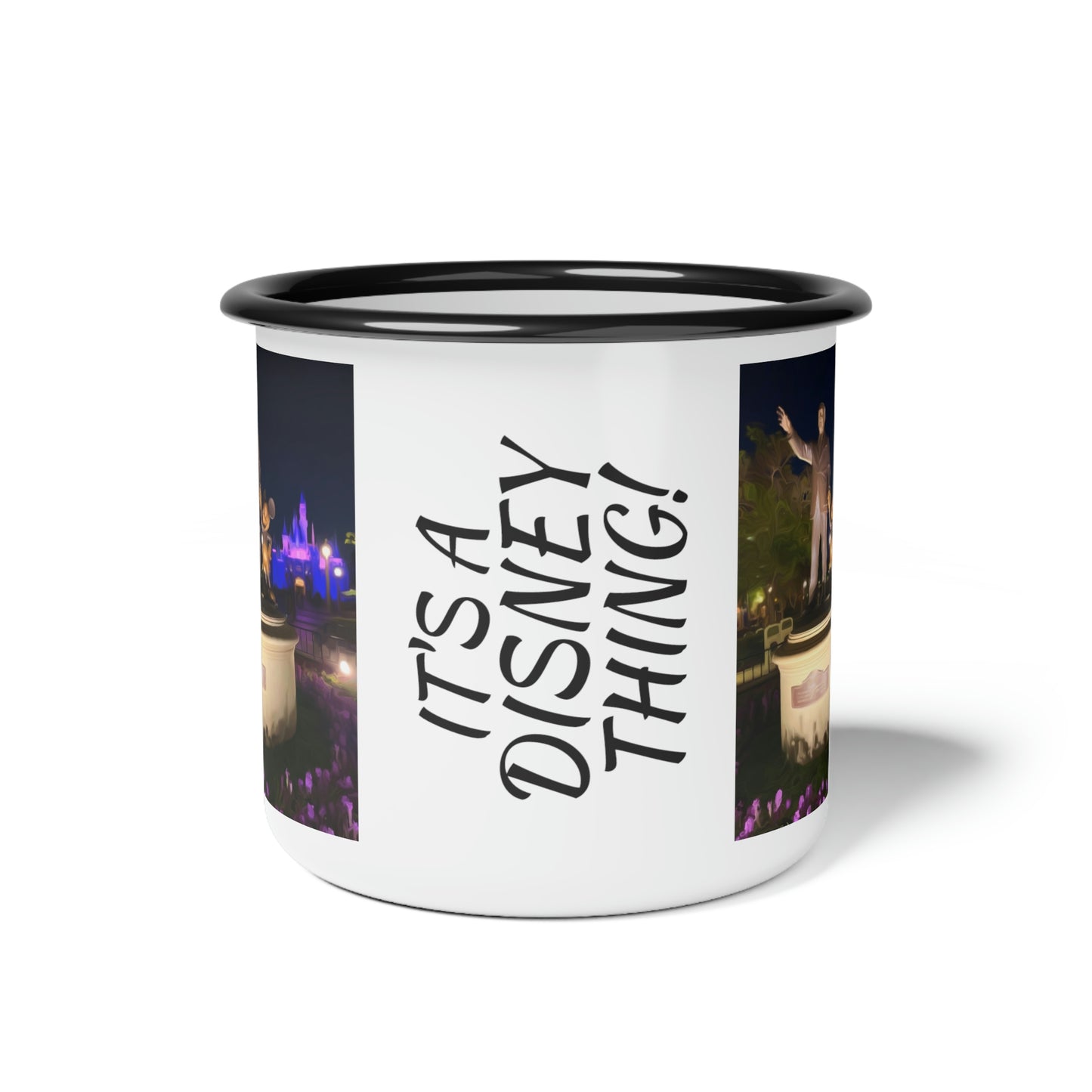 A Enamel Camp Cup Disneyland ~Walt & Mickey Statue~ It's A Disney Thing!