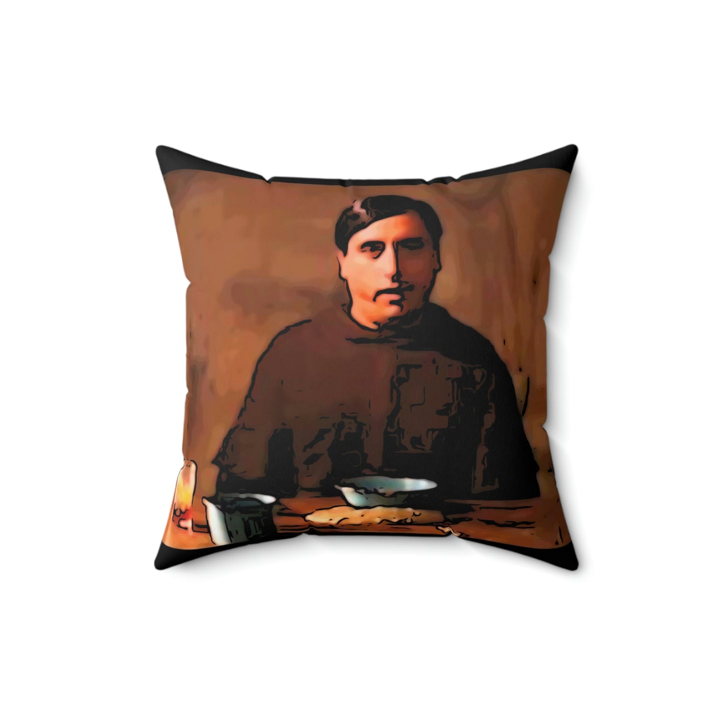 Spun Polyester Square Pillow ~Nacho Libre~ Did You Not Tell Them They We're The Lords Chips~