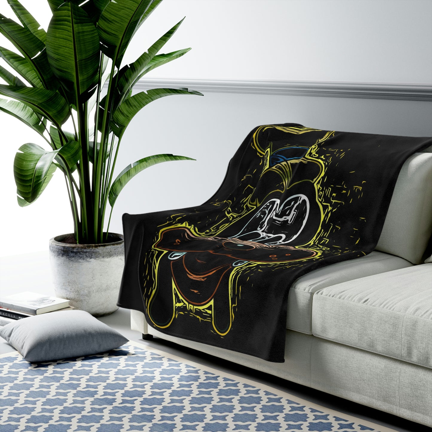 Velveteen Plush Blanket Disney ~ Goofy