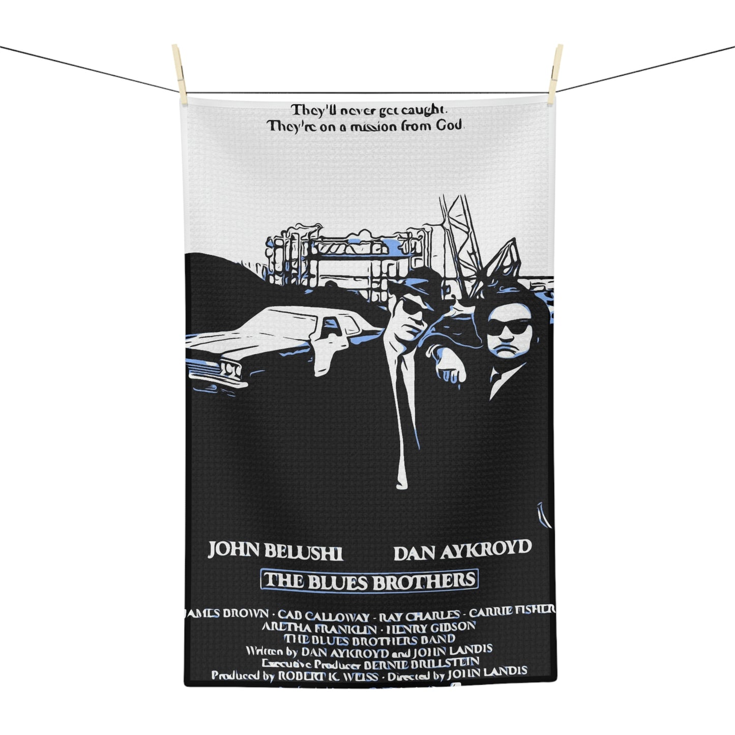 Soft Tea Towel The Blues Brothers Movie~ Poster