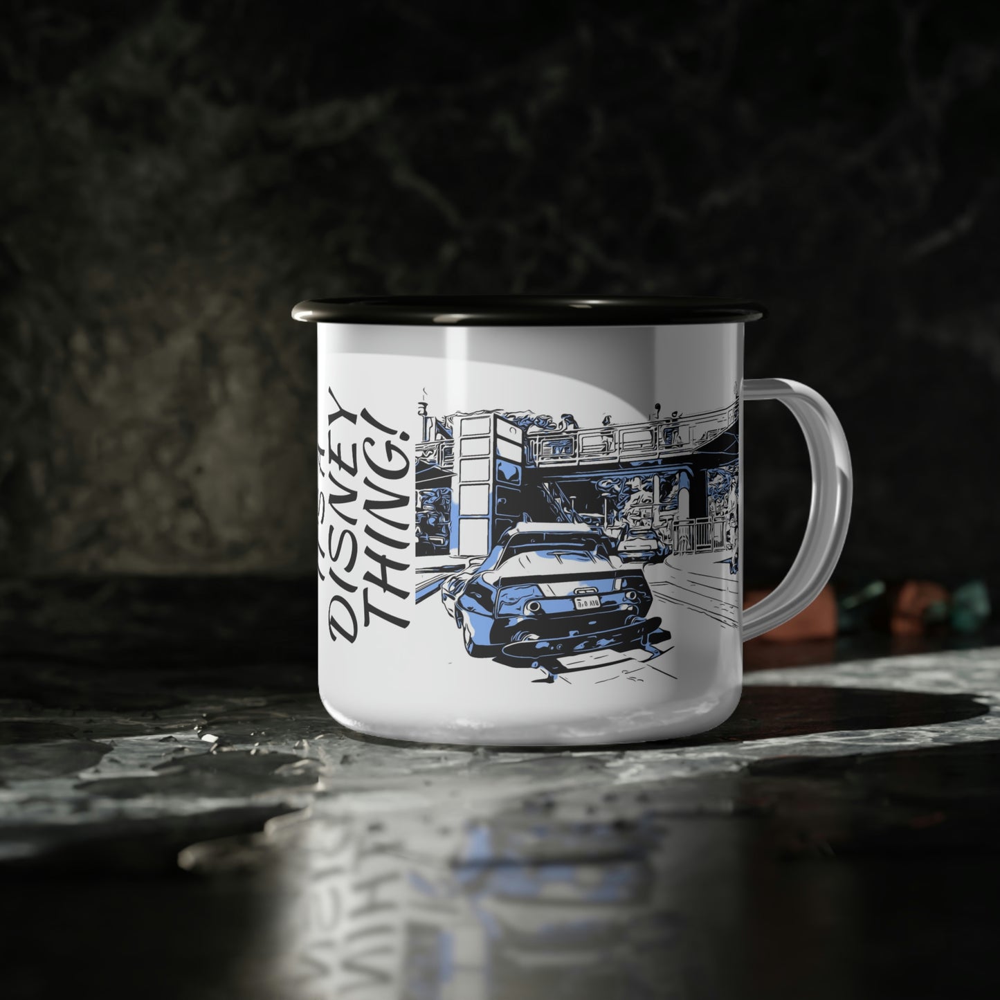 A Enamel Camp Cup Disneyland ~Autopia~ It's A Disney Thing!