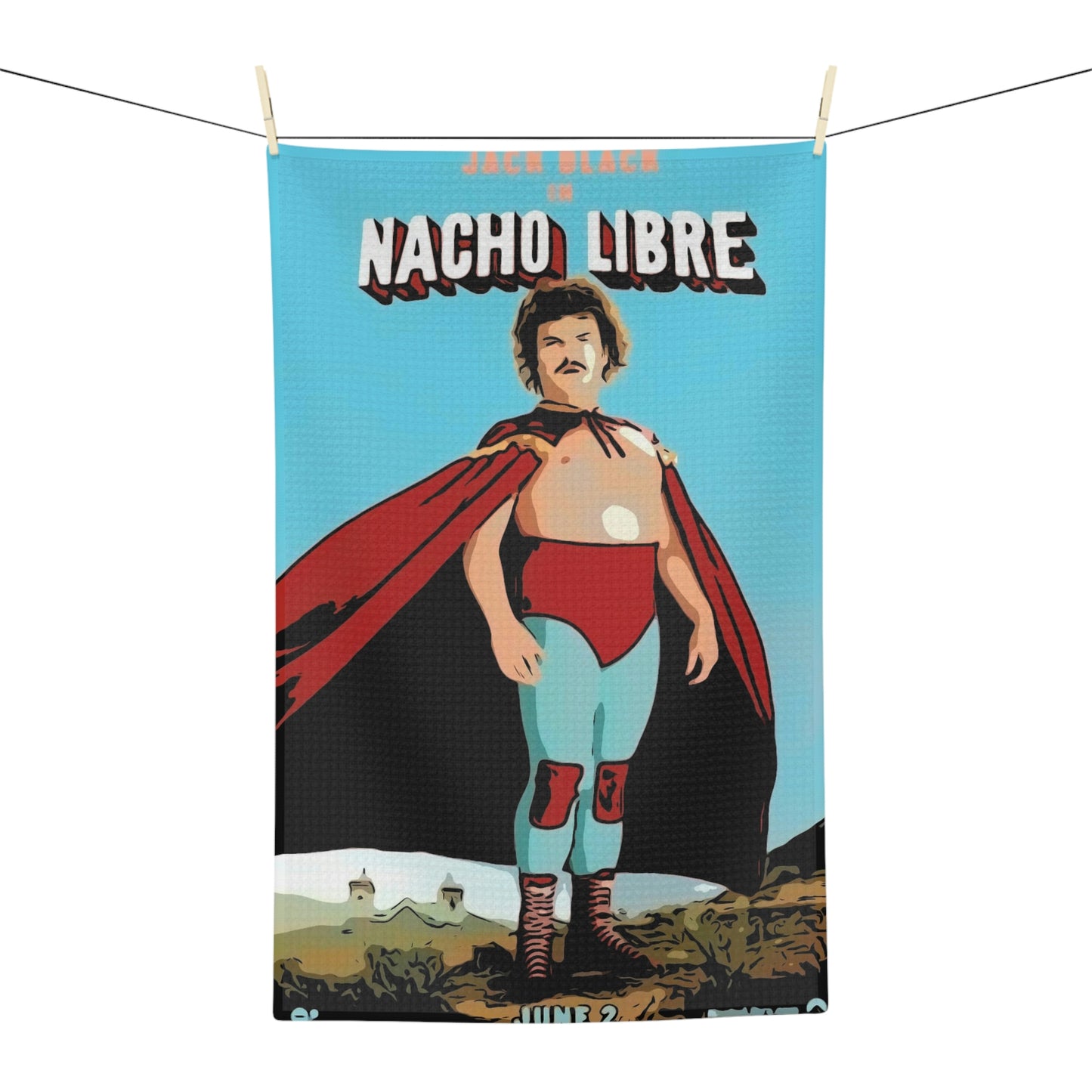 Soft Tea Towel Nacho Libre Movie ~ Poster