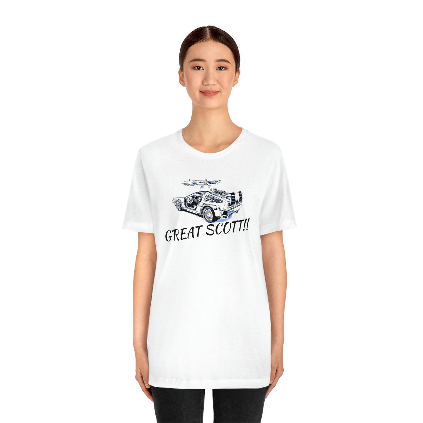 Unisex Jersey Short Sleeve Tee BACK TO THE Future " Great Scott!!"