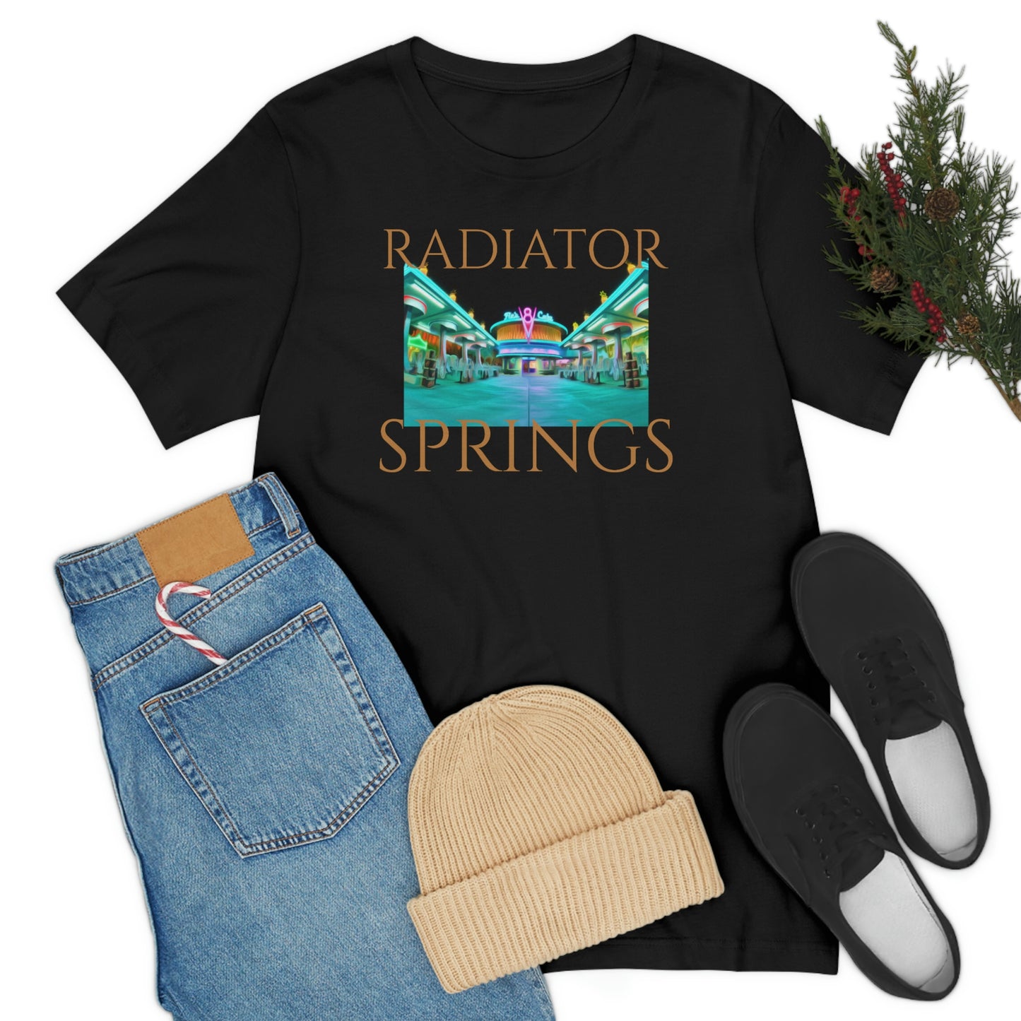 Unisex Jersey Short Sleeve Tee RADIATOR SPRINGS FLO'S V8