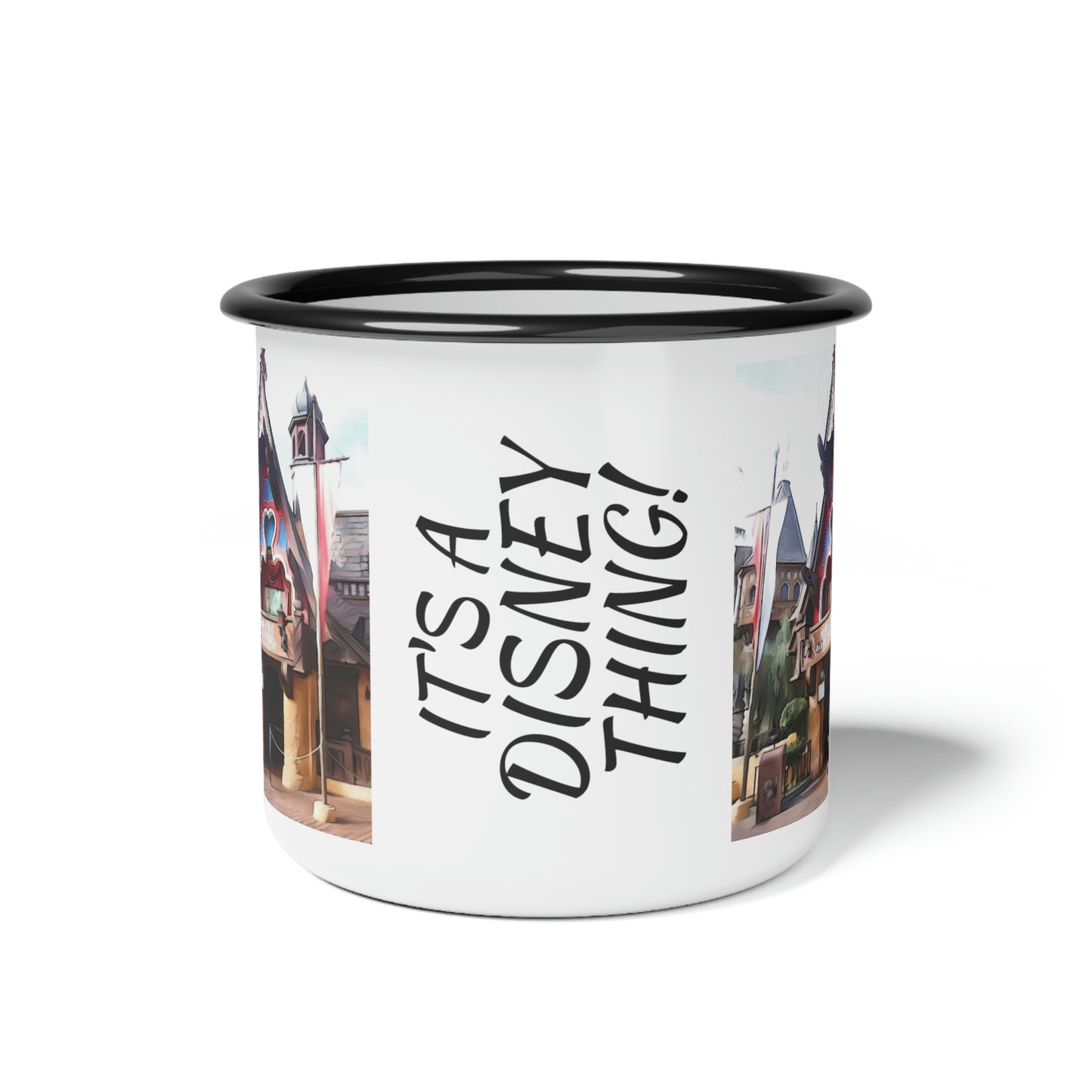 A Enamel Camp Cup Disneyland ~Pinocchio's Daring Journey~ It's A Disney Thing!