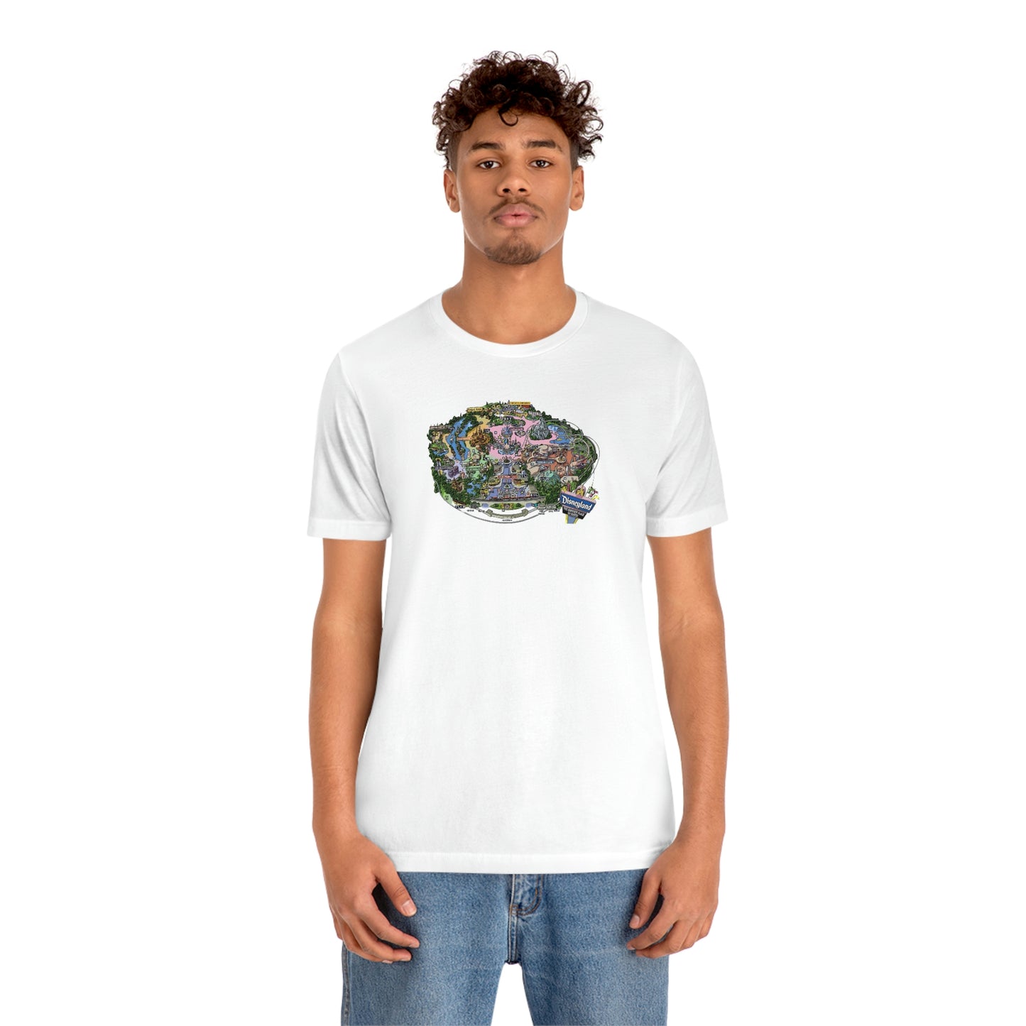 Unisex Jersey Short Sleeve Tee Disneyland park map