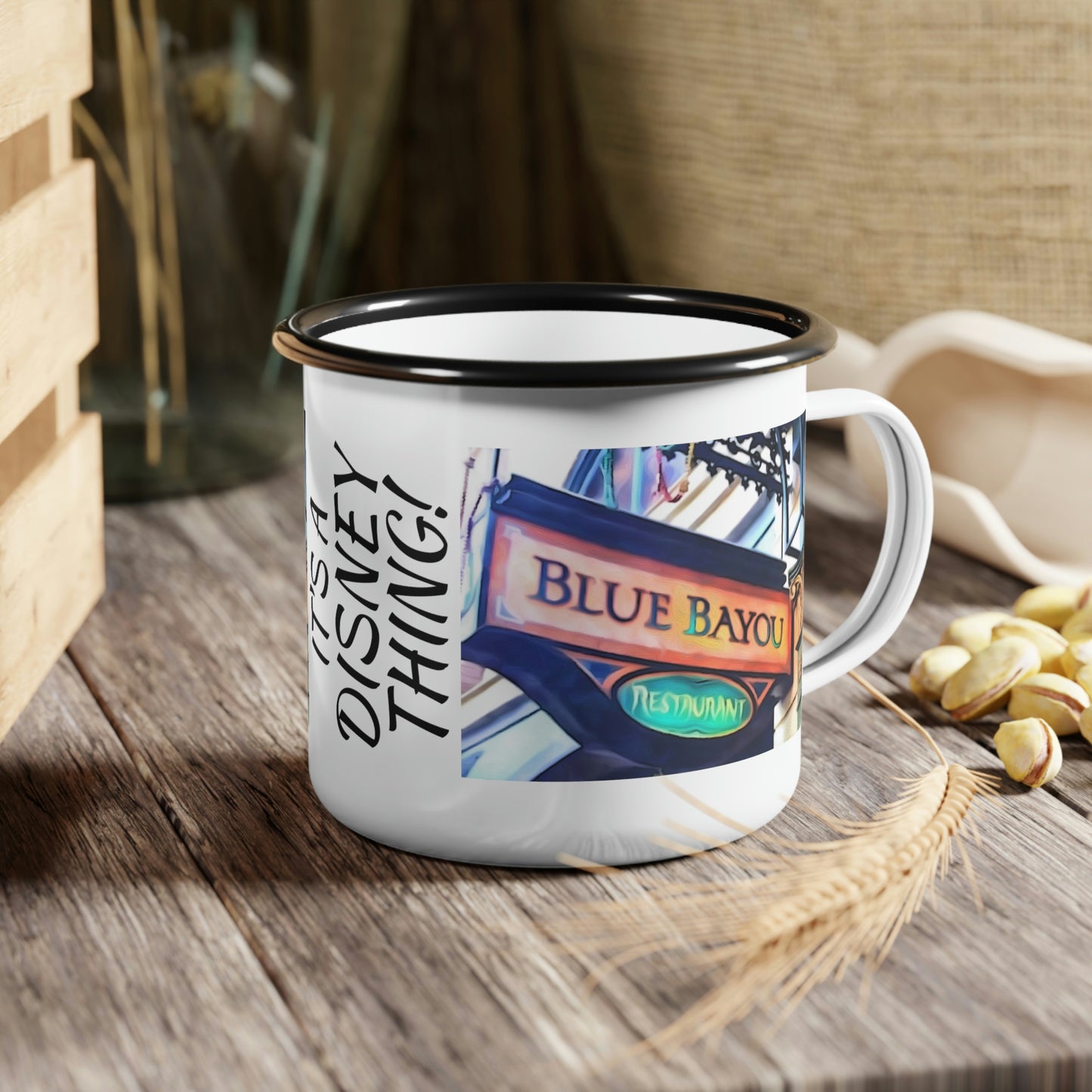 A Enamel Camp Cup Disneyland Blue Bayou~ It's A Disney Thing!