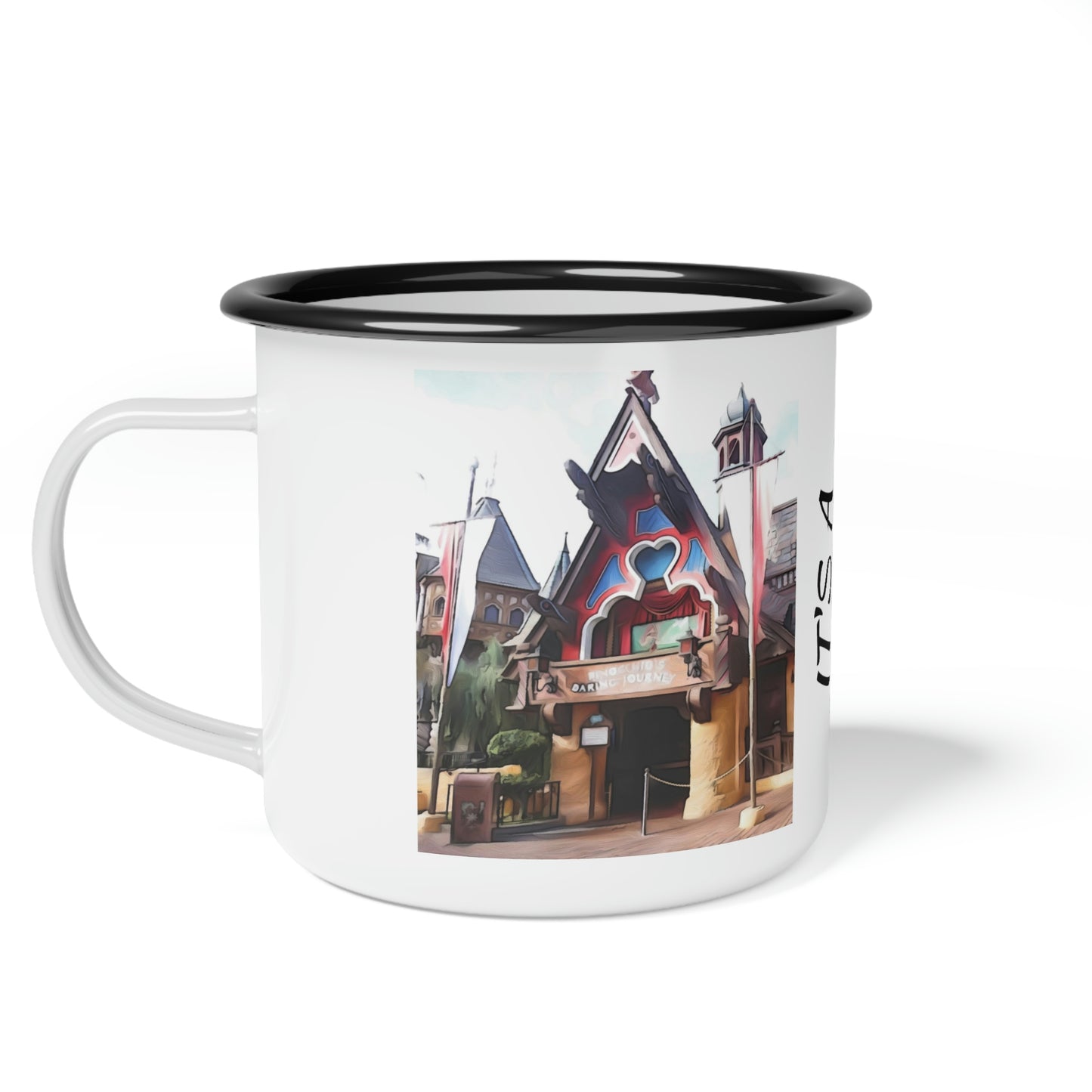 A Enamel Camp Cup Disneyland ~Pinocchio's Daring Journey~ It's A Disney Thing!