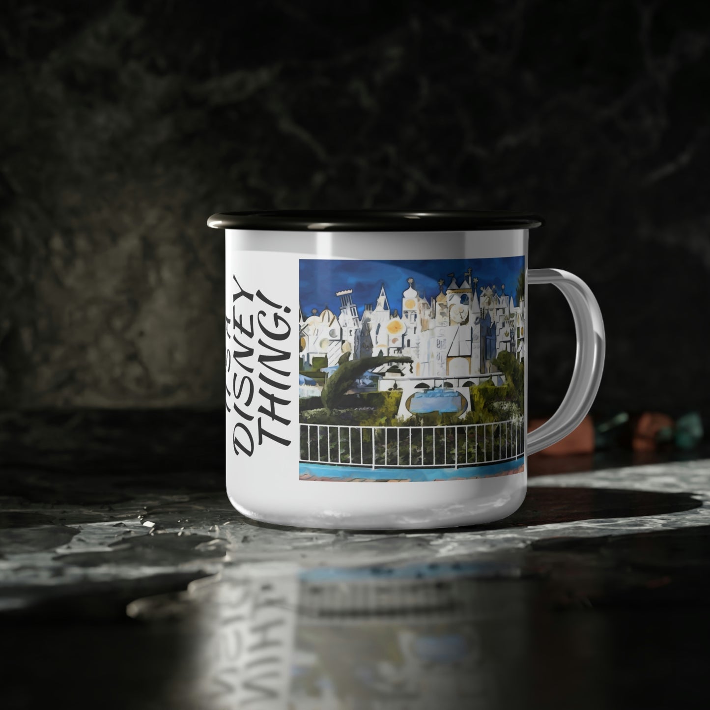 A Enamel Camp Cup Disneyland ~It's A Small World~ It's A Disney Thing!