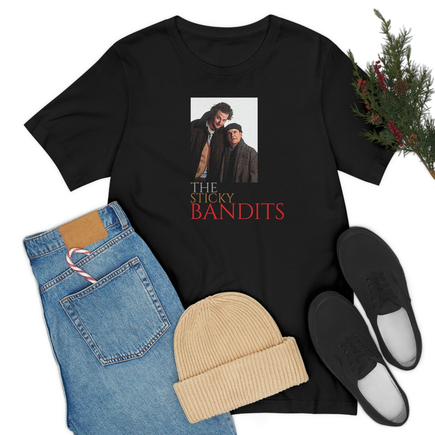 Unisex Jersey Short Sleeve Tee Home Alone 2- The Sticky Bandits