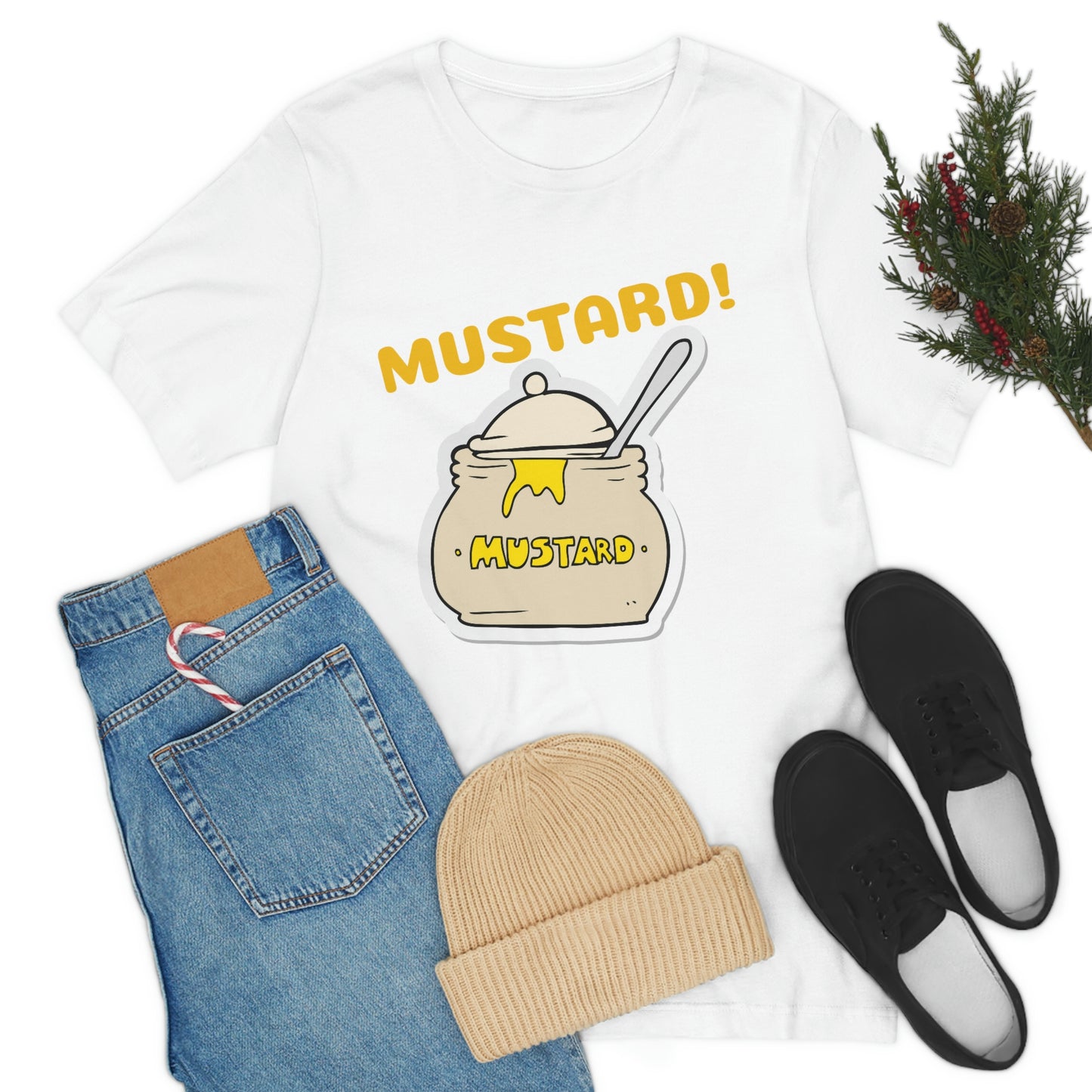 Unisex Jersey Short Sleeve Tee Mustard!