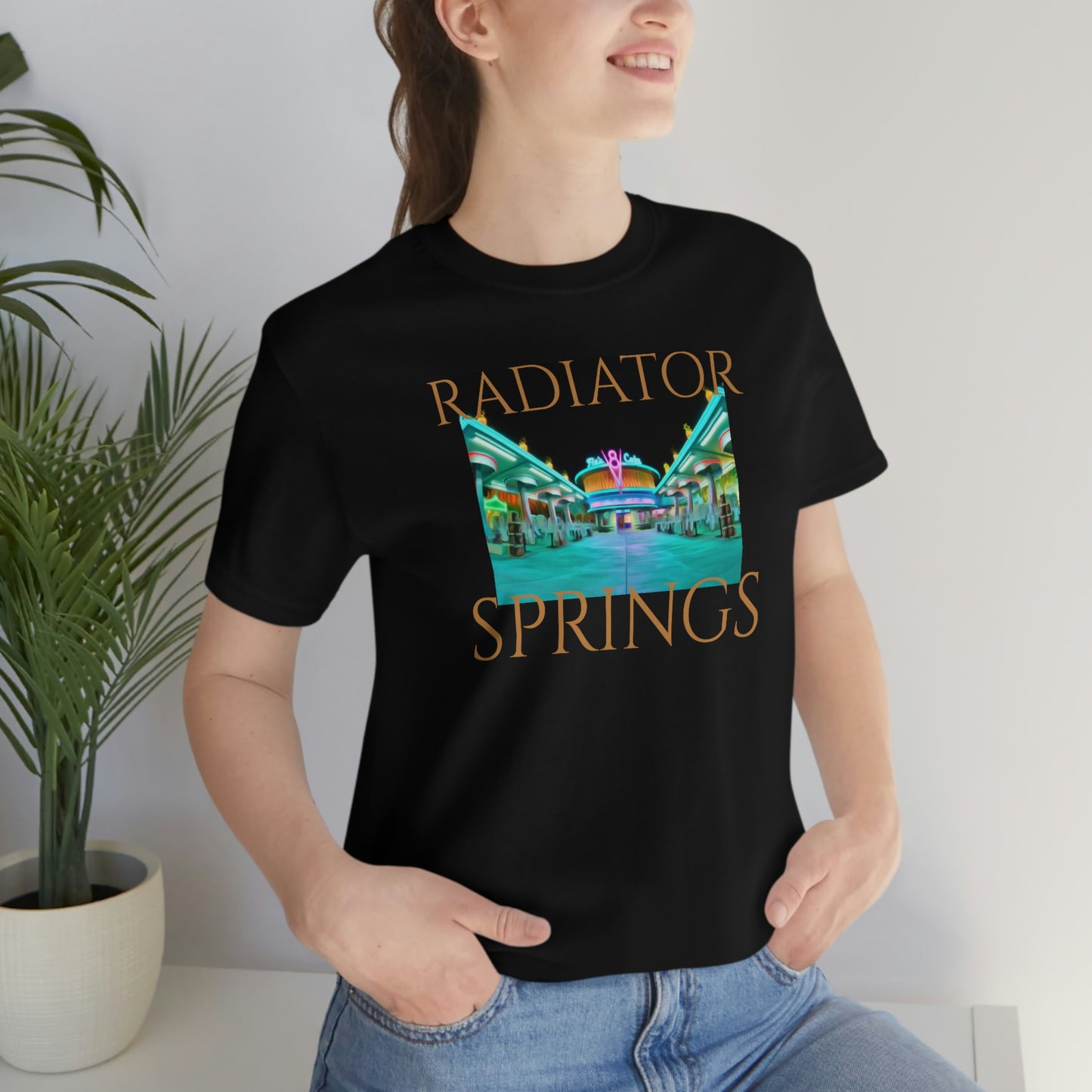 Unisex Jersey Short Sleeve Tee RADIATOR SPRINGS FLO'S V8