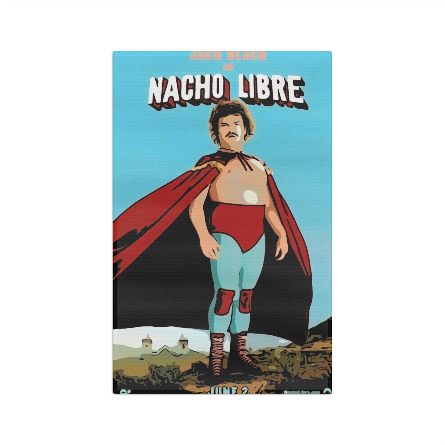 Soft Tea Towel Nacho Libre Movie ~ Poster