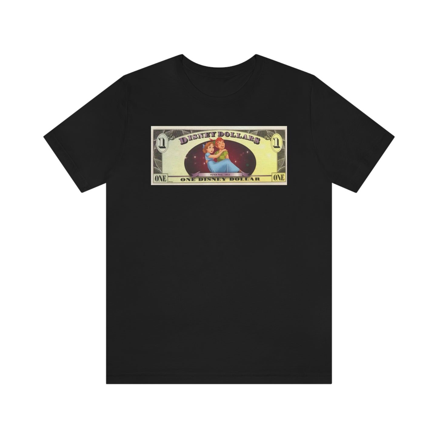 Unisex Jersey Short Sleeve Tee DISNEYLAND DOLLARS PETER Pan