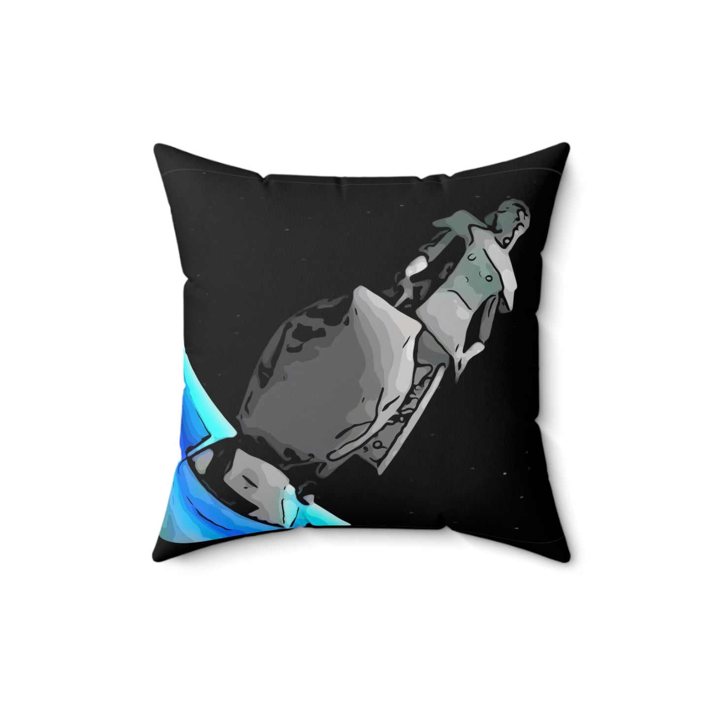 Spun Polyester Square Pillow ~Spaceballs~ Mega Maid~