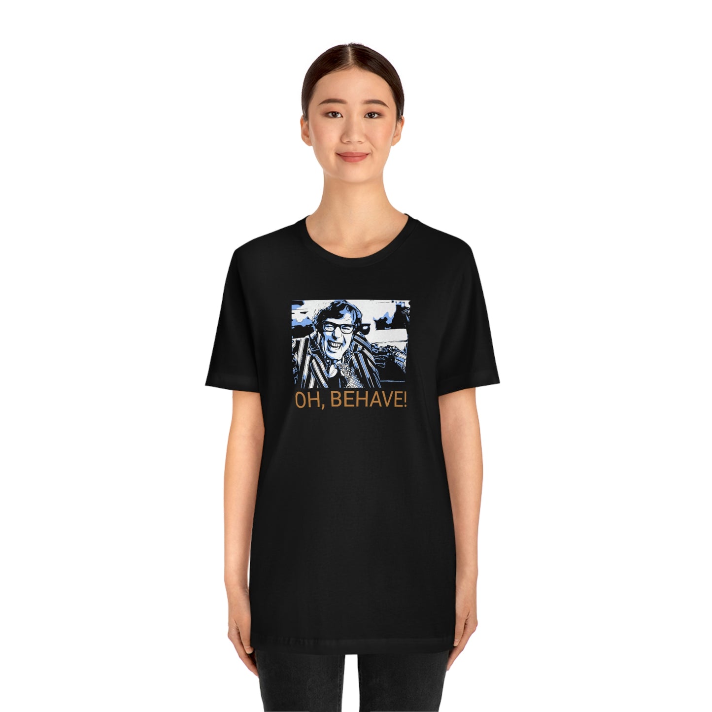 Unisex Jersey Short Sleeve Tee Austin Powers -Quote- Oh, Behave!