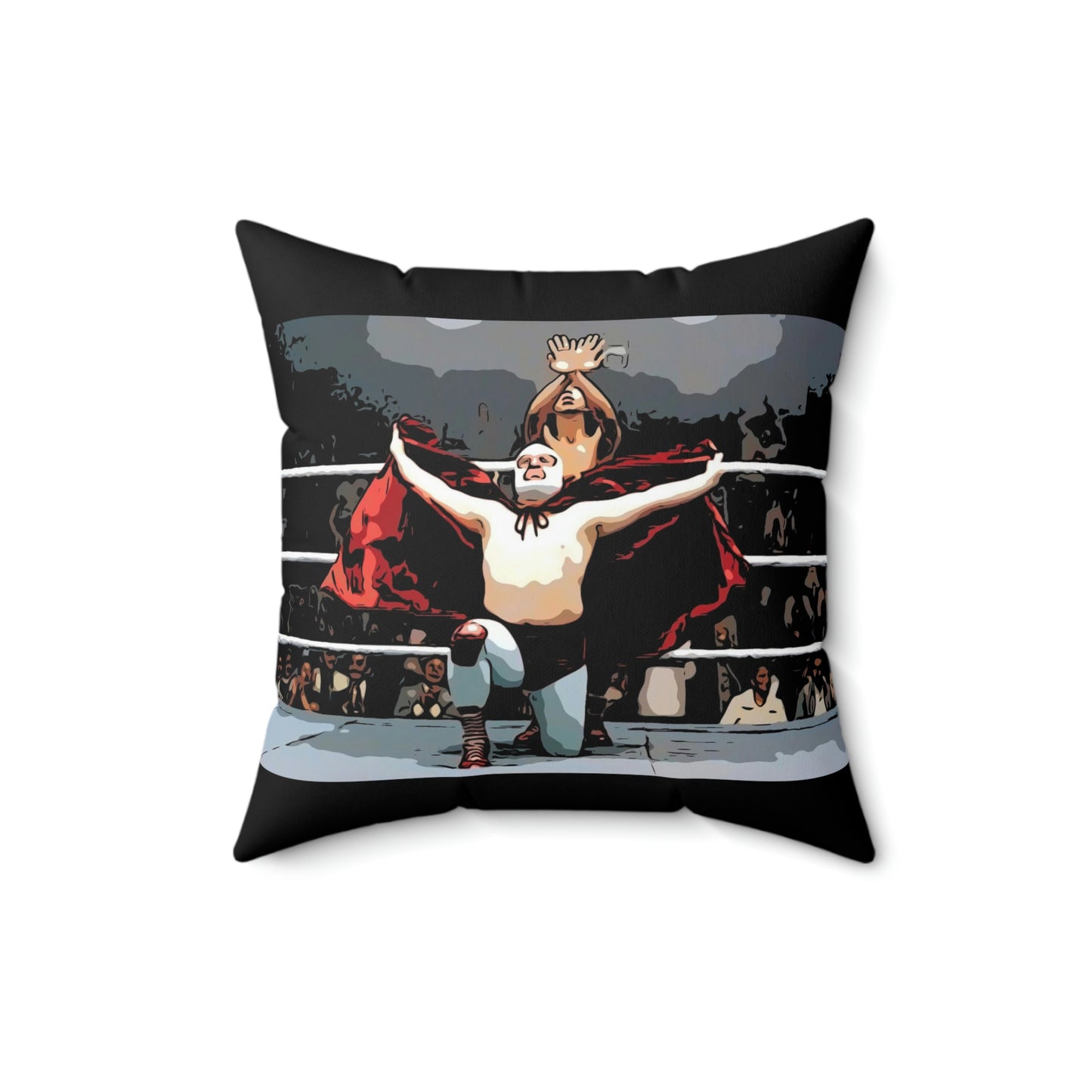Spun Polyester Square Pillow ~Nacho Libre~ Nacho~ Eagle Powers