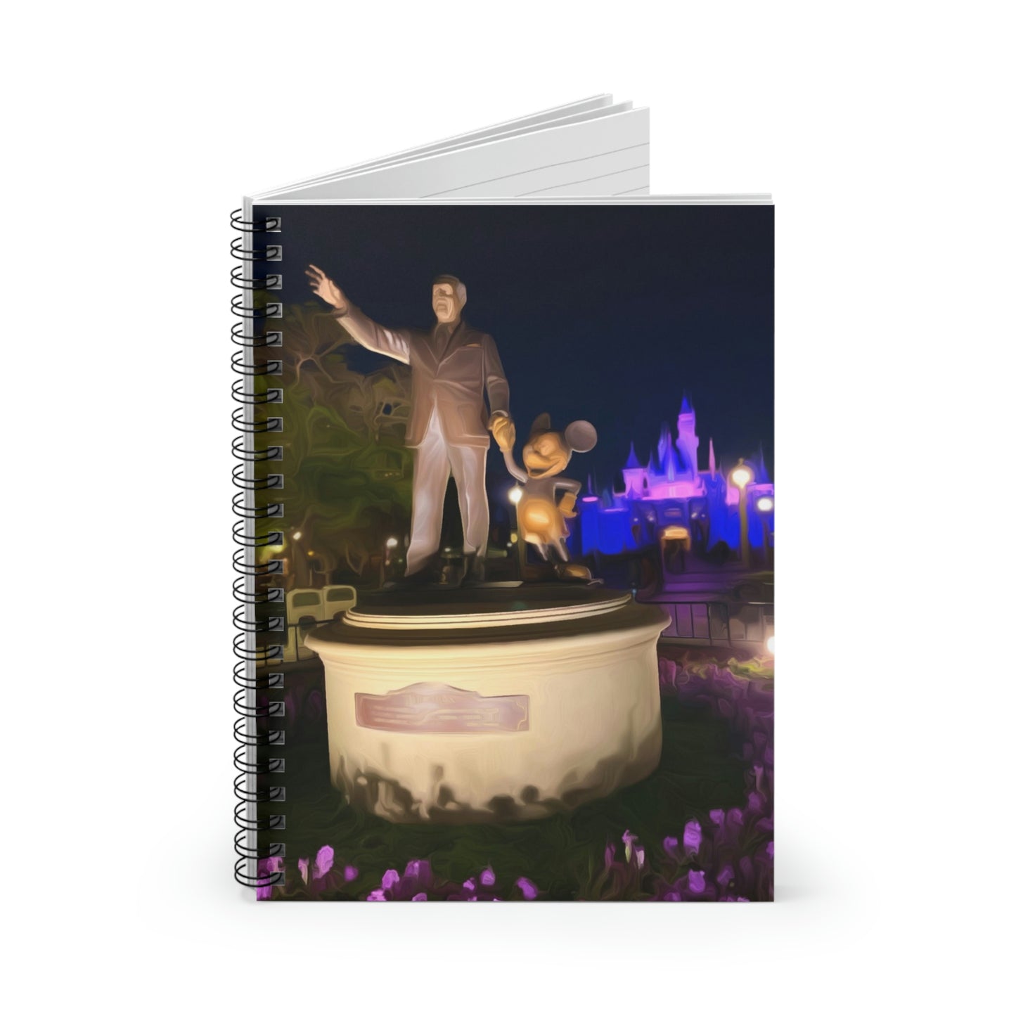 Spiral Notebook - Disneyland Walt & mickey Statue