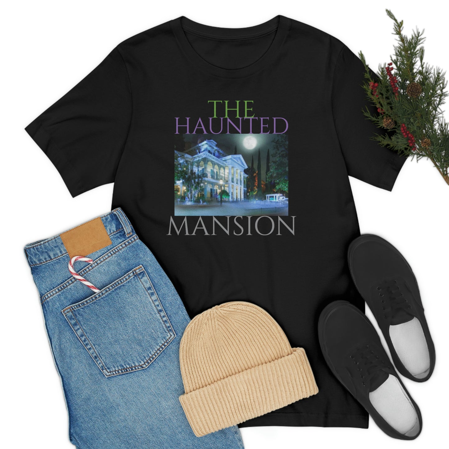 Unisex Jersey Short Sleeve Tee Disneyland HAUNTED MANSION