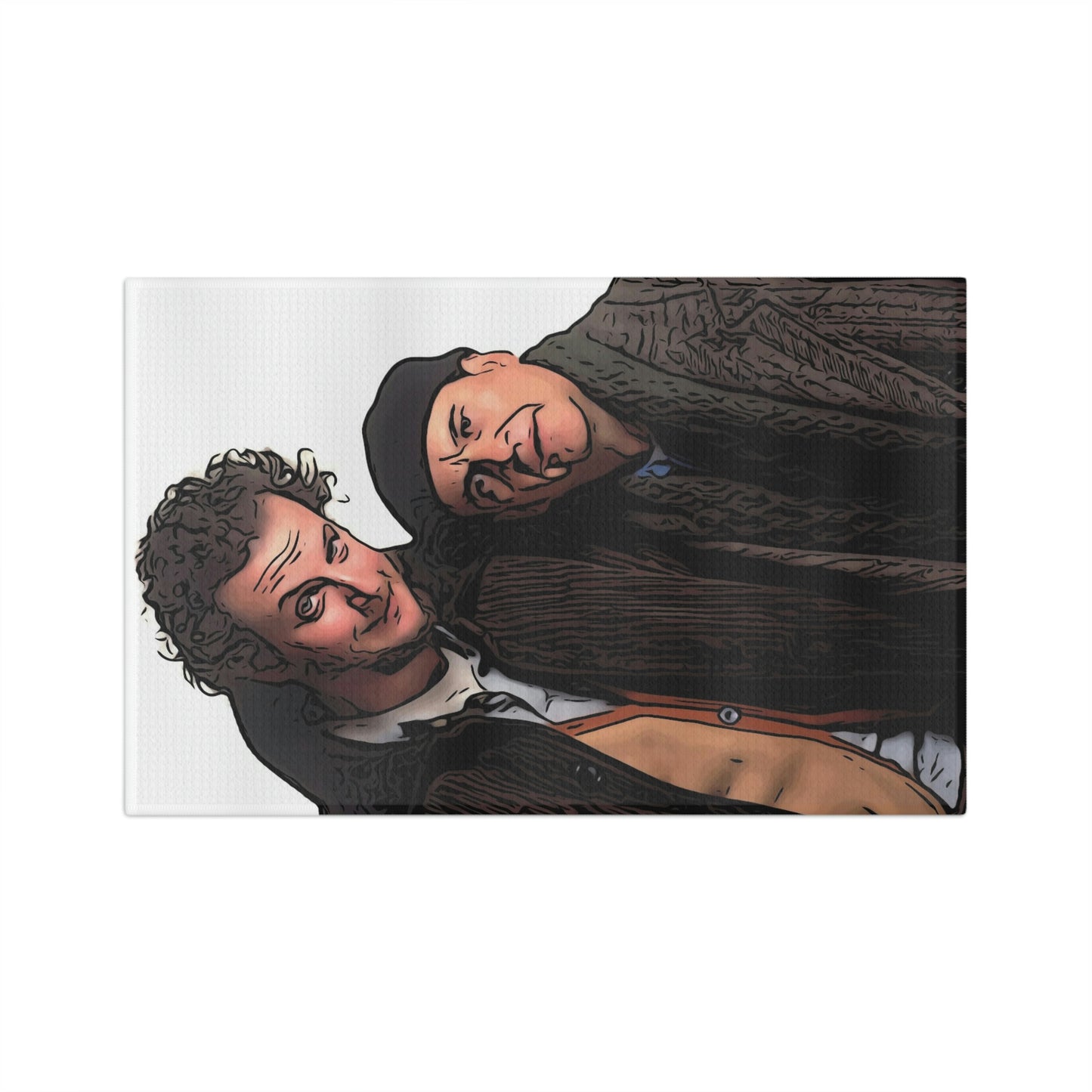 Soft Tea Towel Painting of Home Alone ~ Sticky Bandits
