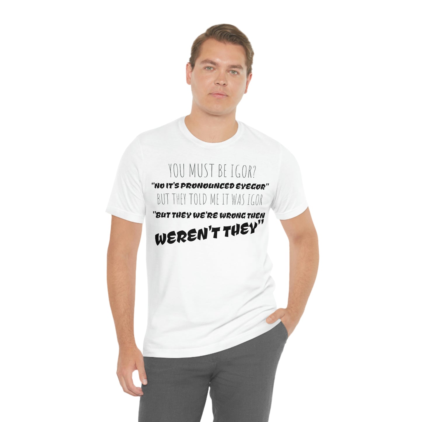 Unisex Jersey Short Sleeve Tee Young Frankenstein - EYEGOR