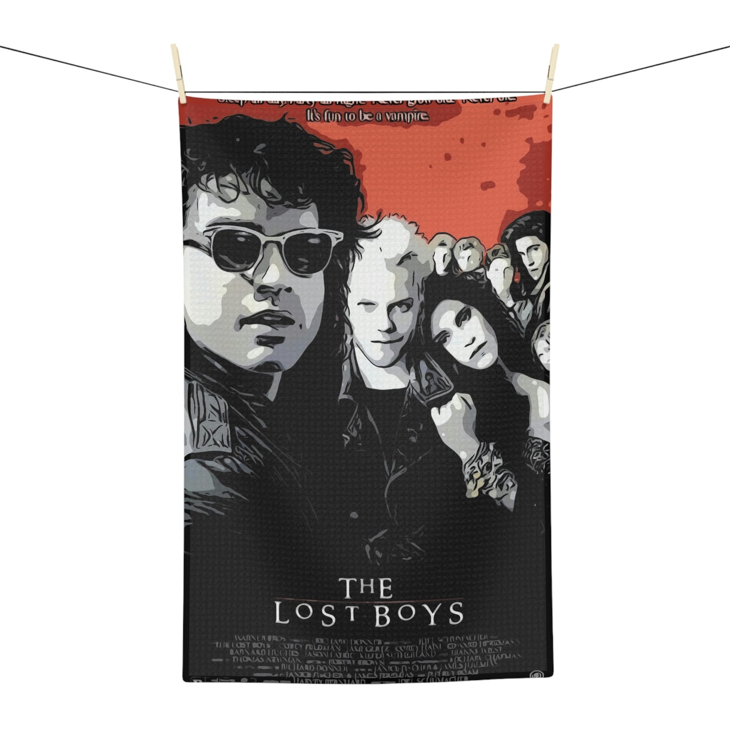 Soft Tea Towel The Lost Boys Movie Poster Vintage