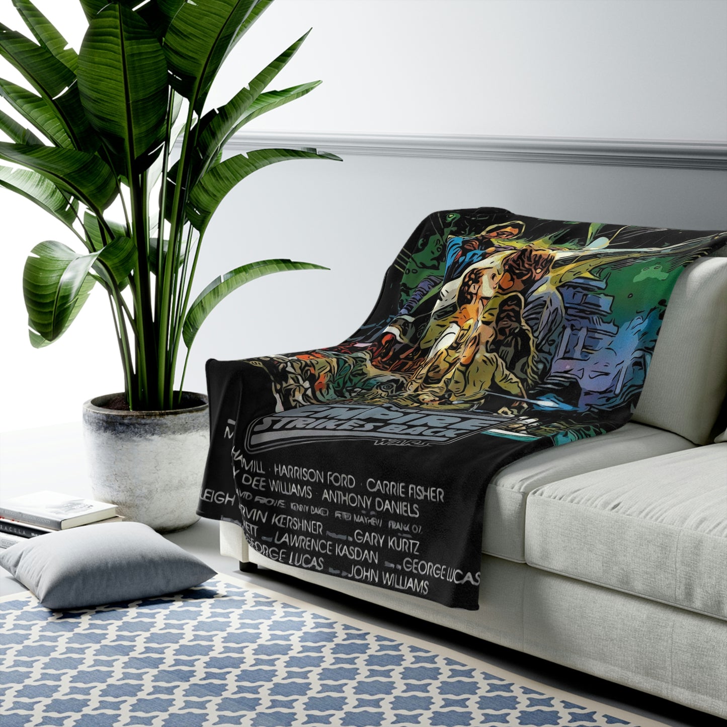 Velveteen Plush Blanket The Empire Strikes Back Movie Poster