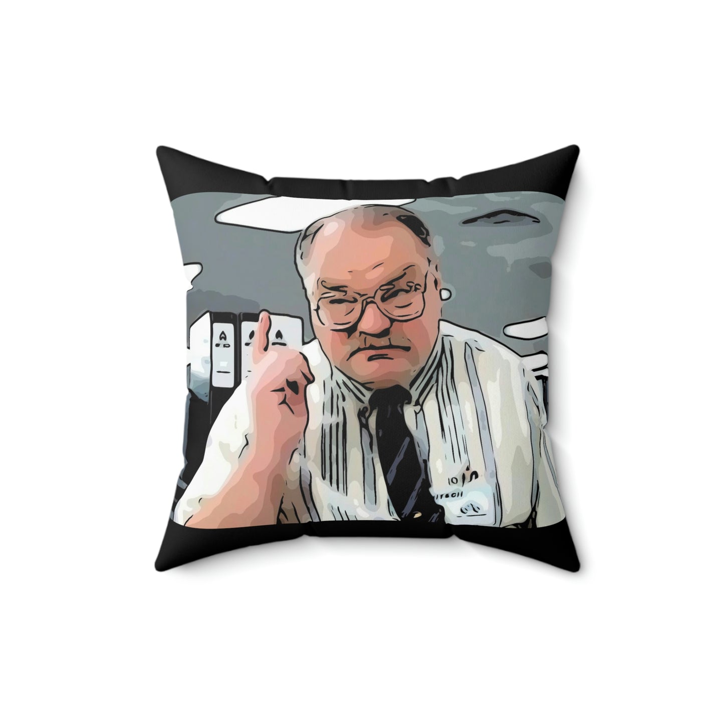 Spun Polyester Square Pillow ~Office Space ~ Tom~