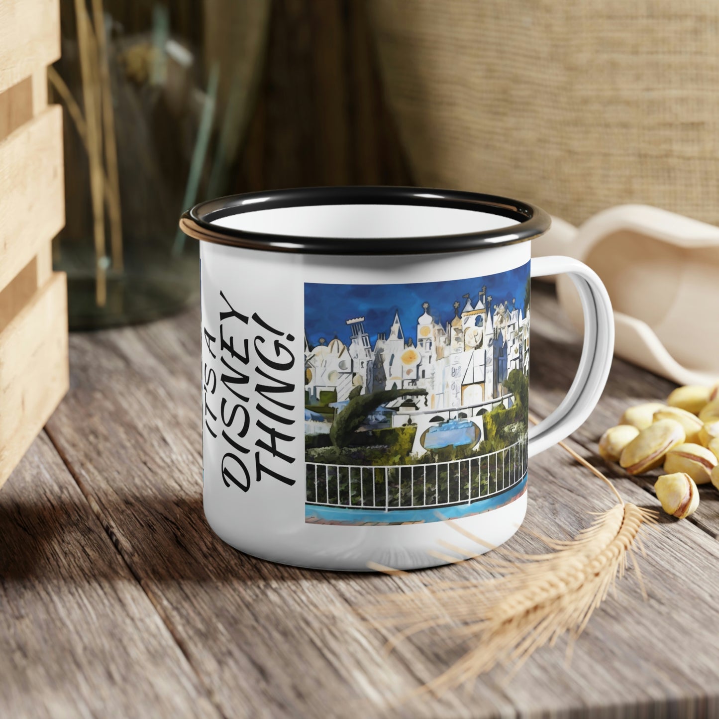 A Enamel Camp Cup Disneyland ~It's A Small World~ It's A Disney Thing!