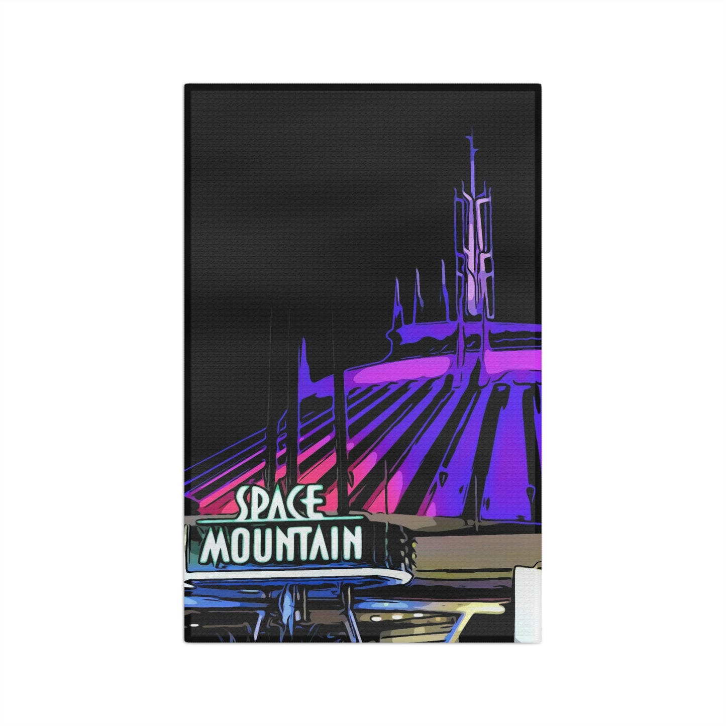 Soft Tea Towel Disneyland ~ Space Mountain ~ Ride