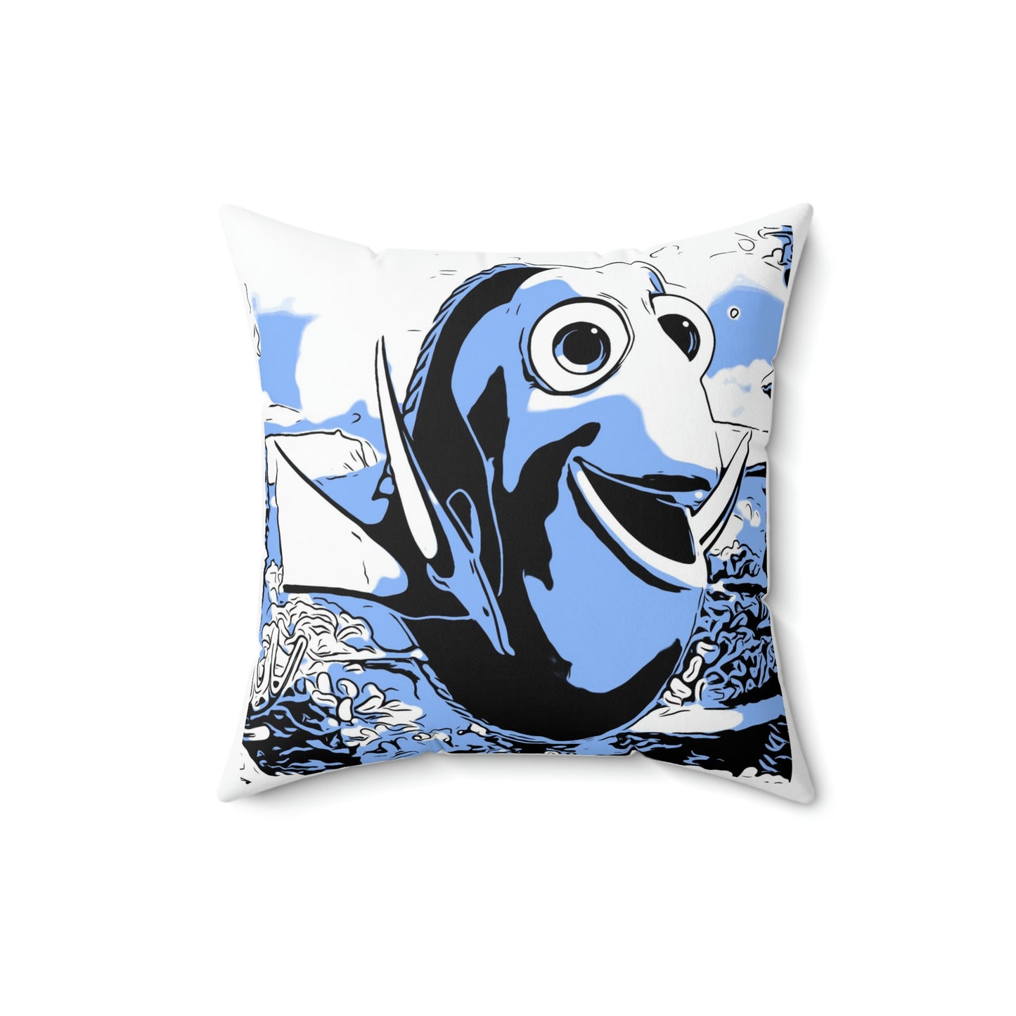 Spun Polyester Square Pillow Disney ~Dory~