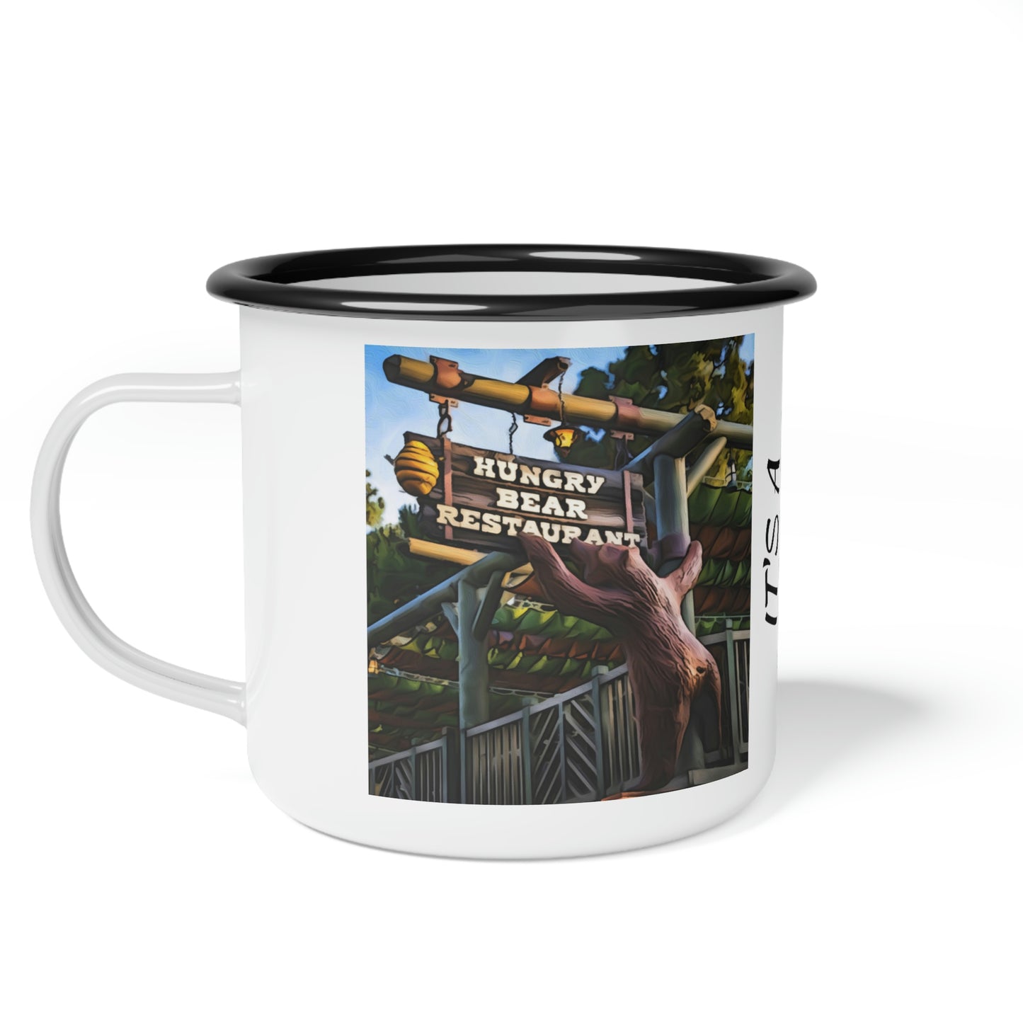 A Enamel Camp Cup Disneyland ~Hunger Bear~ It's A Disney Thing!