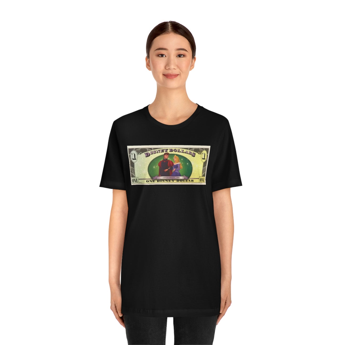 Unisex Jersey Short Sleeve Tee DISNEYLAND DOLLARS SLEEPING Beauty