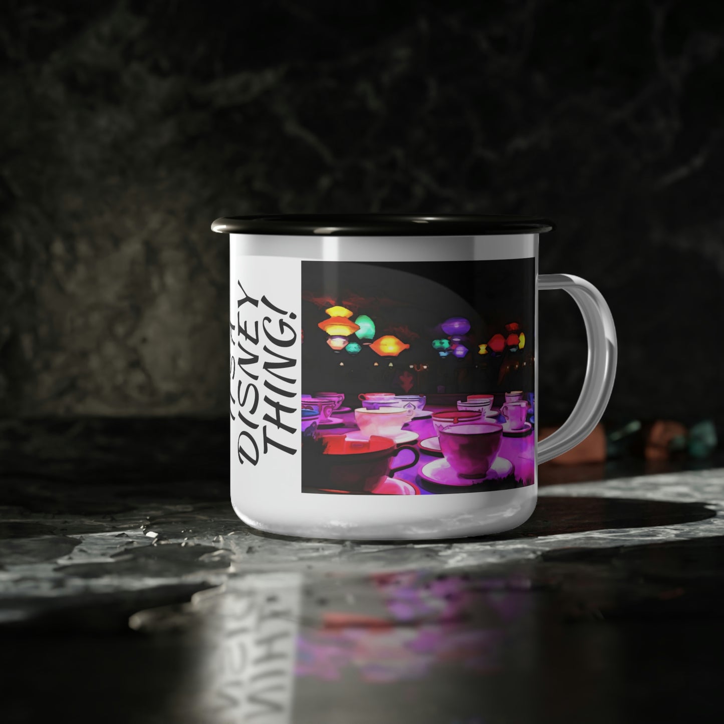 A Enamel Camp Cup Disneyland ~Mad Tea Party~ It's A Disney Thing!